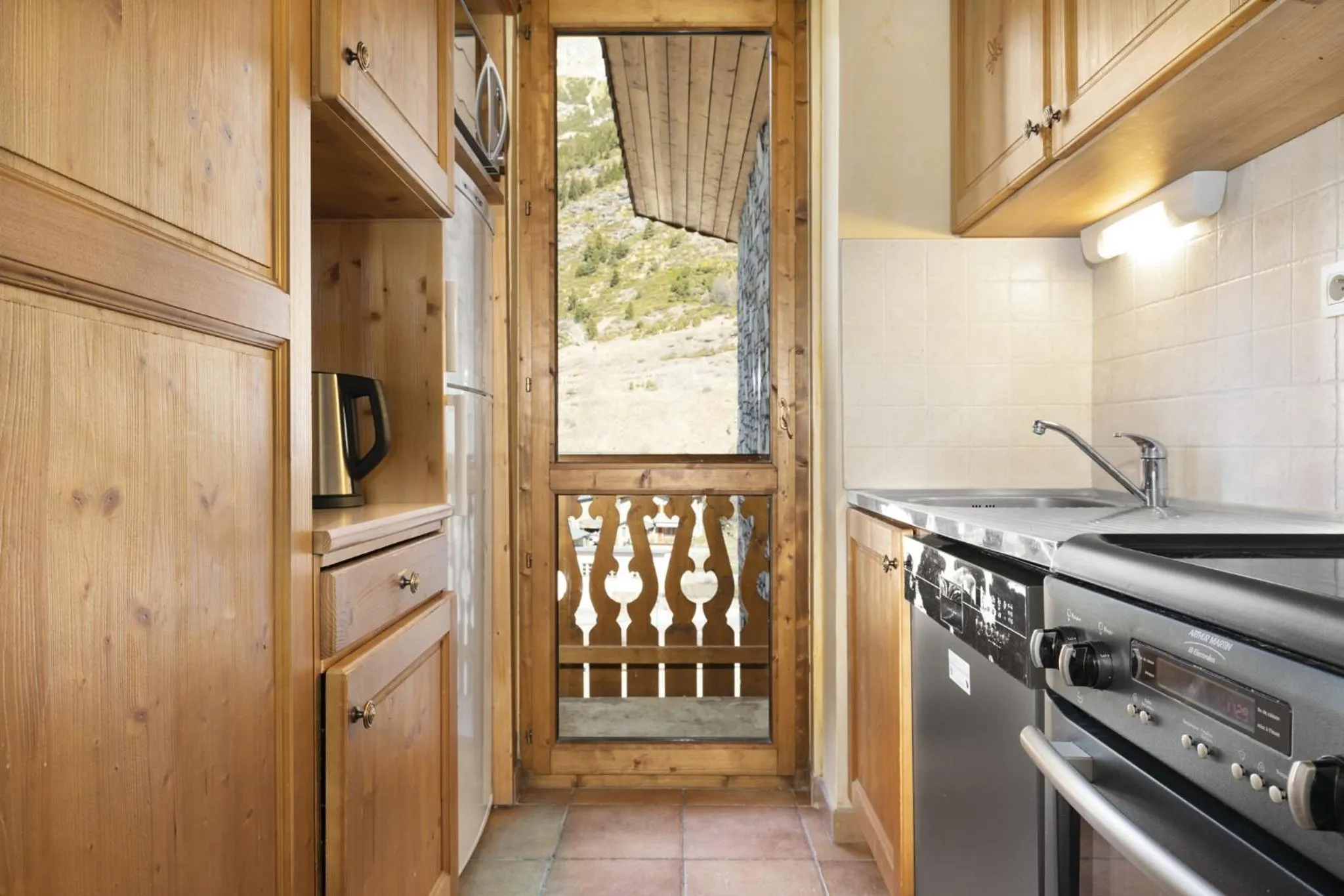 Kitchen or kitchenette in Résidence Les Balcons de Val Cenis Village