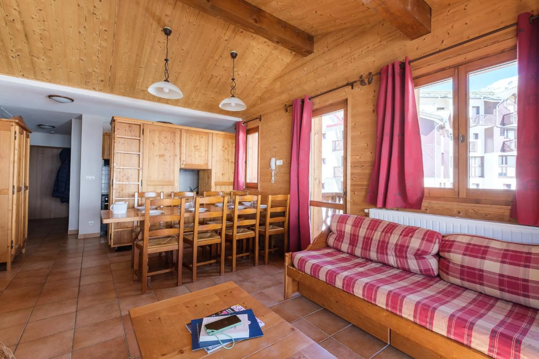 Living room in Résidence Les Balcons de Val Cenis Village