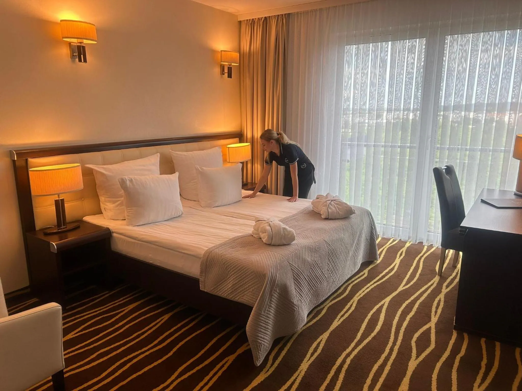 Bed in Hotel Business Faltom Gdynia