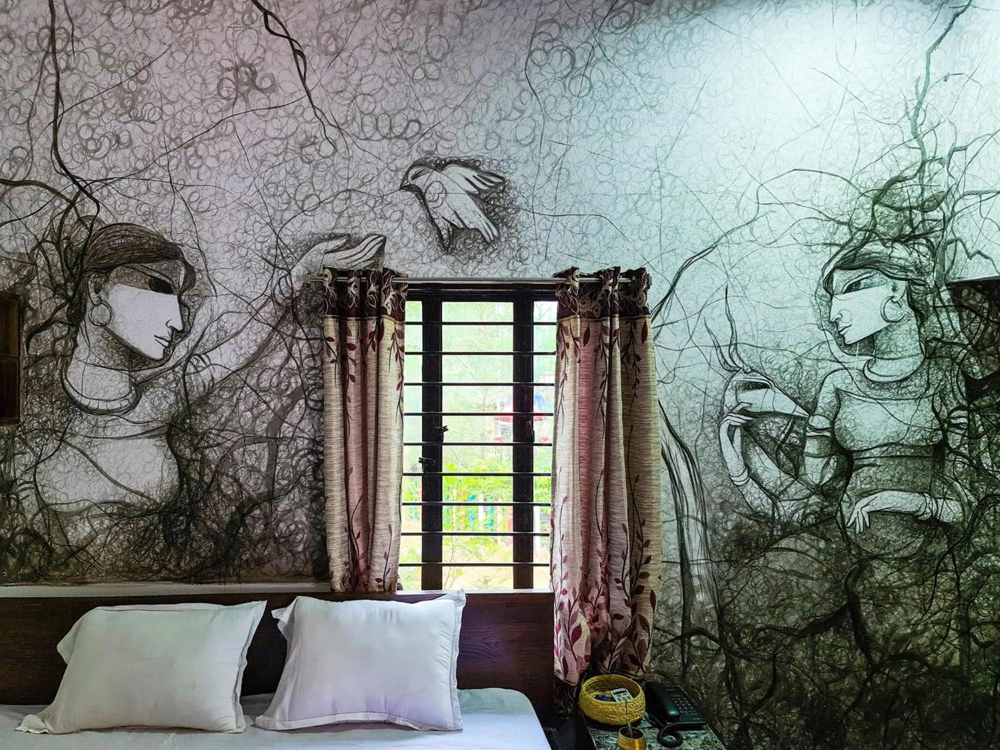 Bed in Panchobon Art Resort