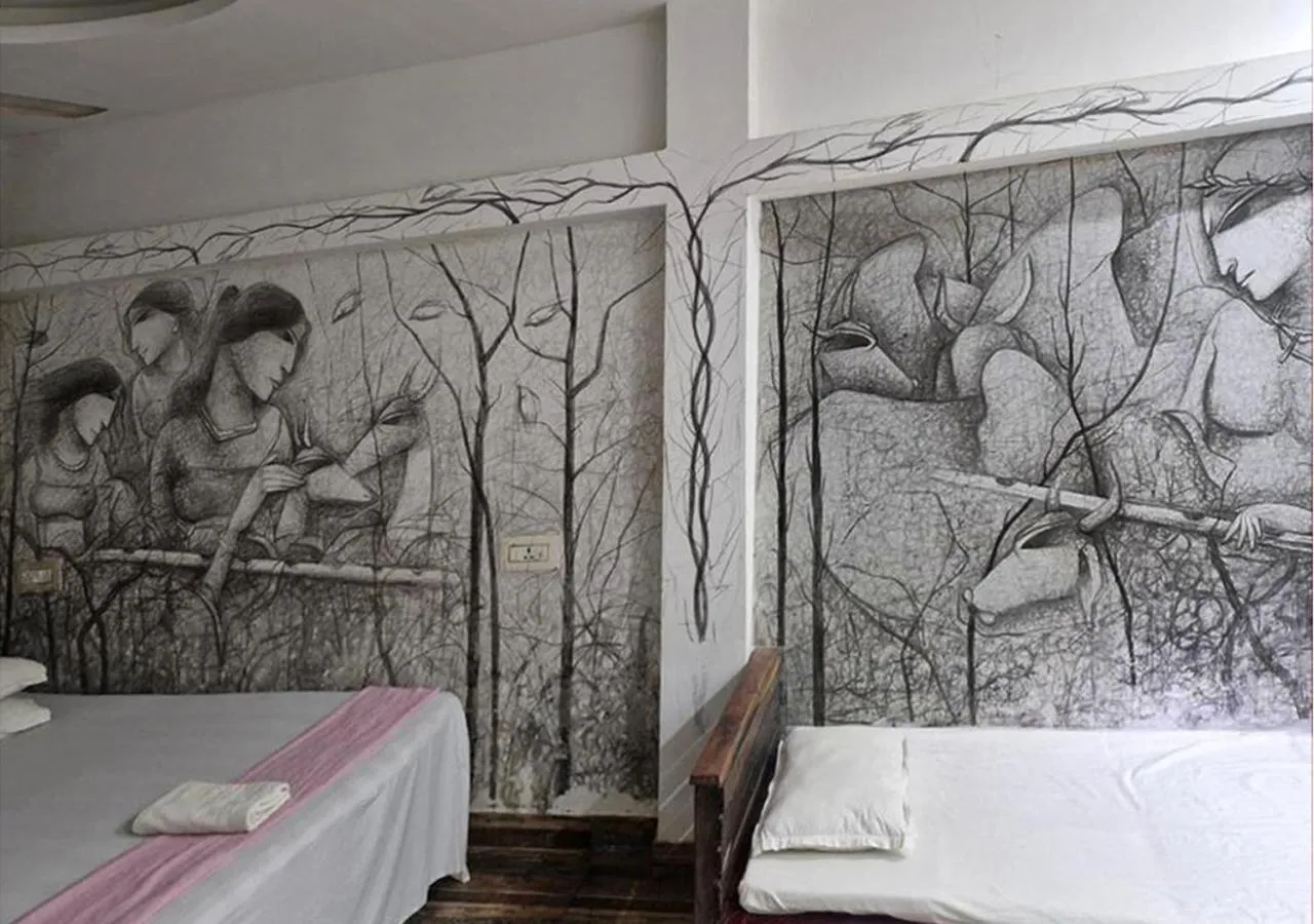 Bedroom, Bed in Panchobon Art Resort