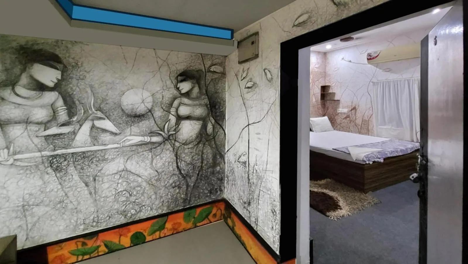 Bed in Panchobon Art Resort