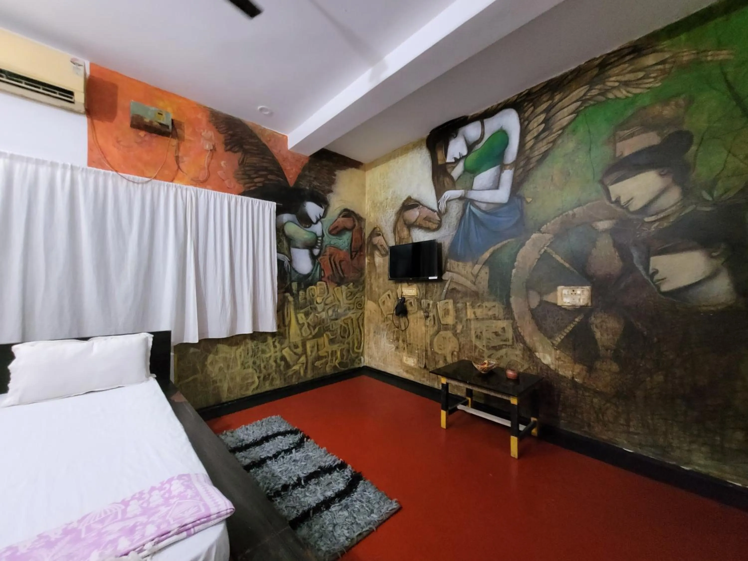 Bedroom, Bed in Panchobon Art Resort