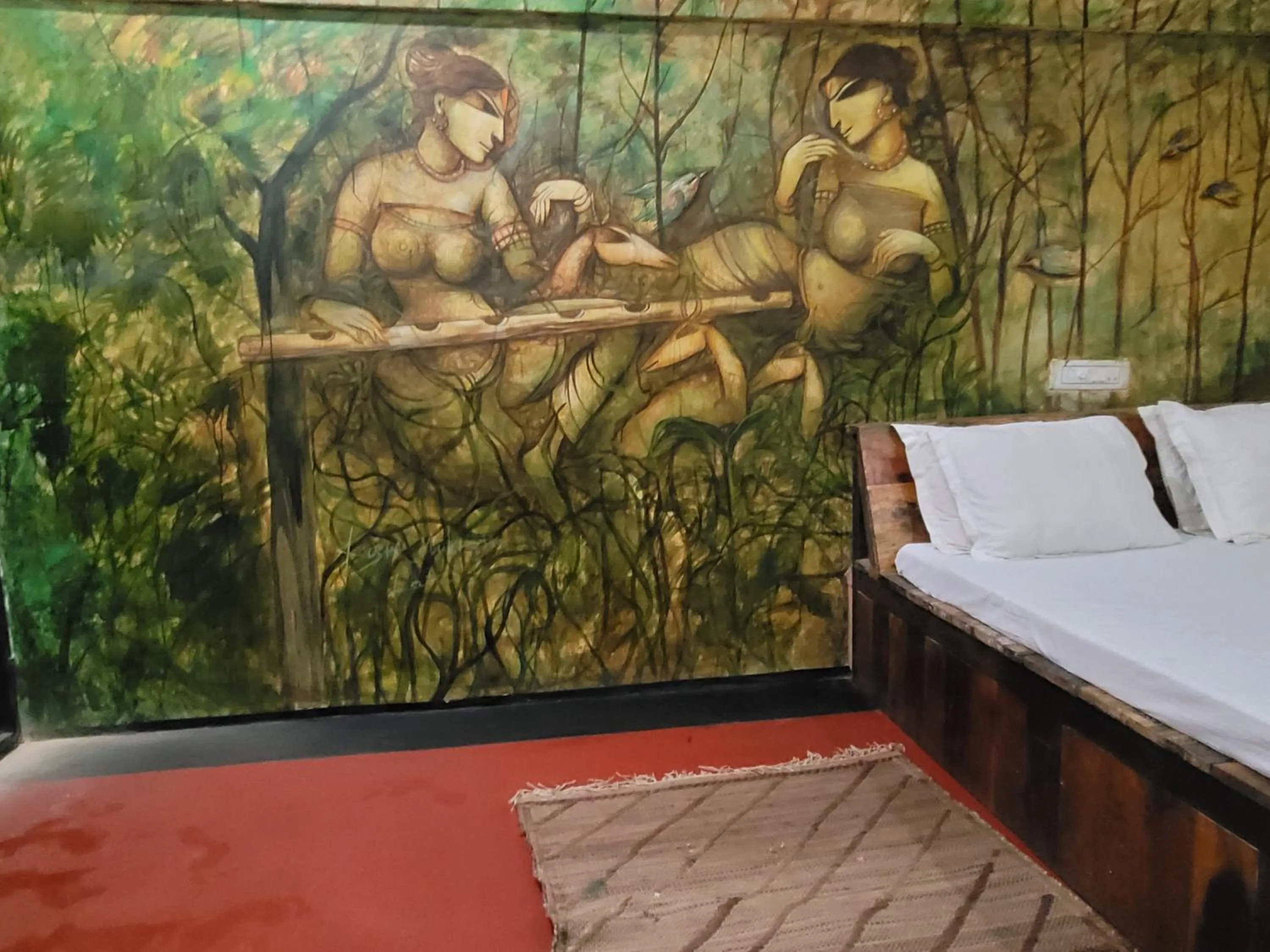 Bedroom, Bed in Panchobon Art Resort