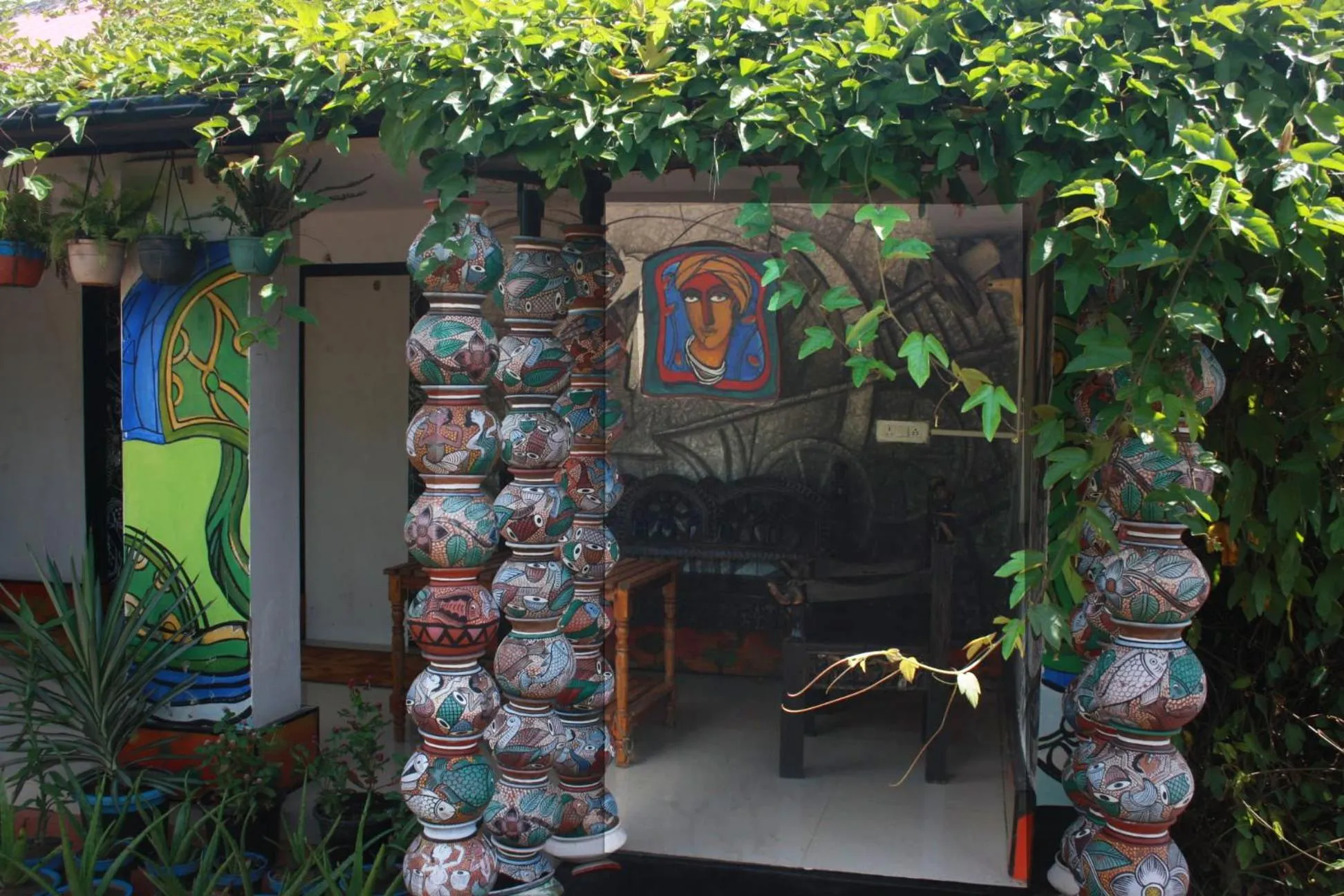 Decorative detail in Panchobon Art Resort