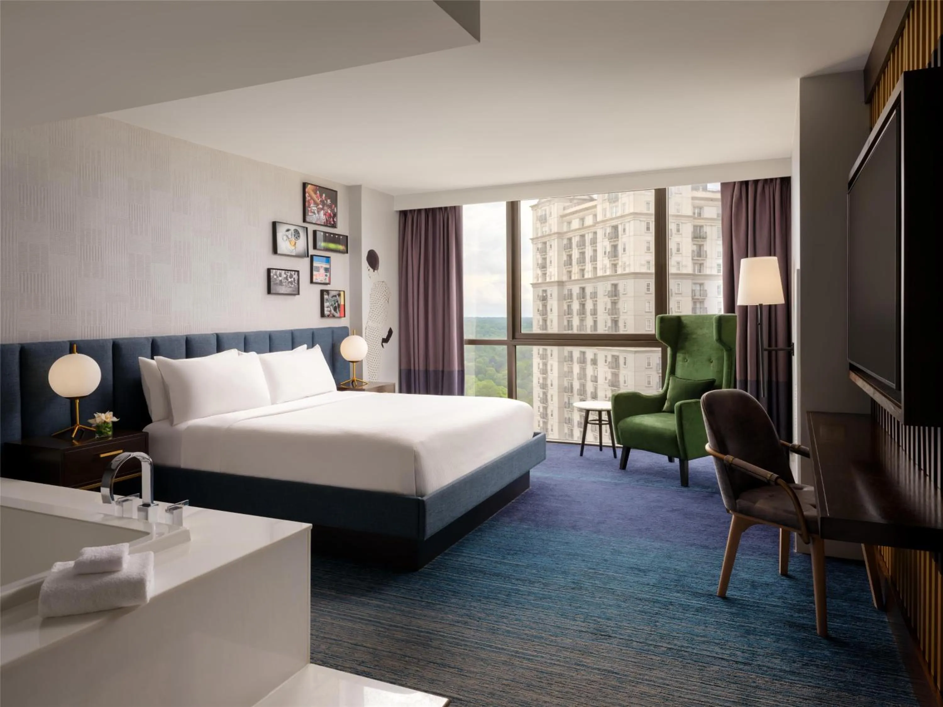 Bed in The Starling Atlanta Midtown, Curio Collection by Hilton