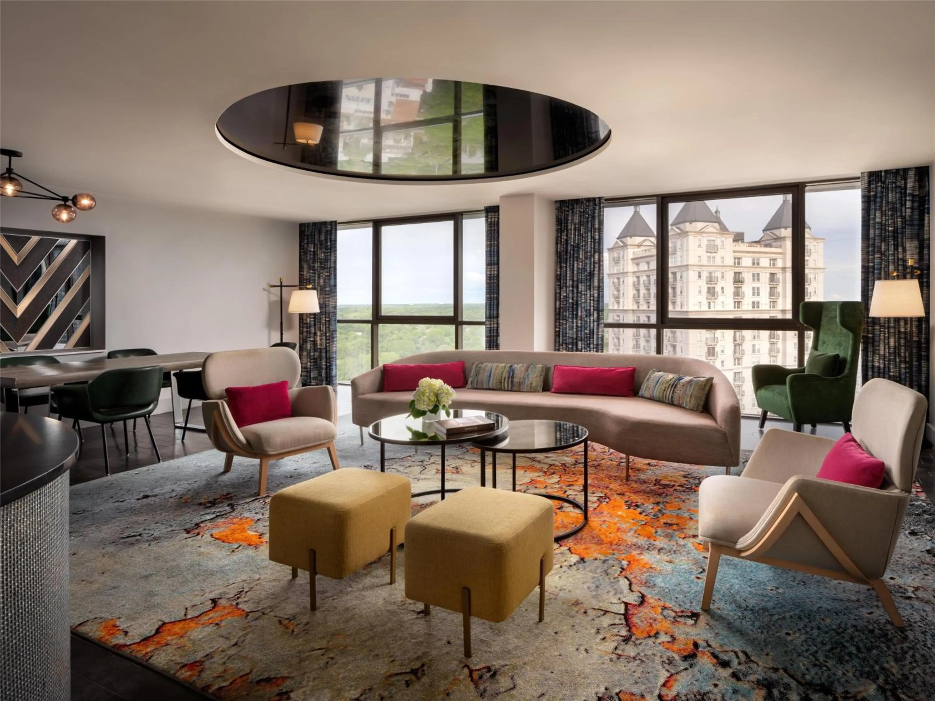 Living room in The Starling Atlanta Midtown, Curio Collection by Hilton