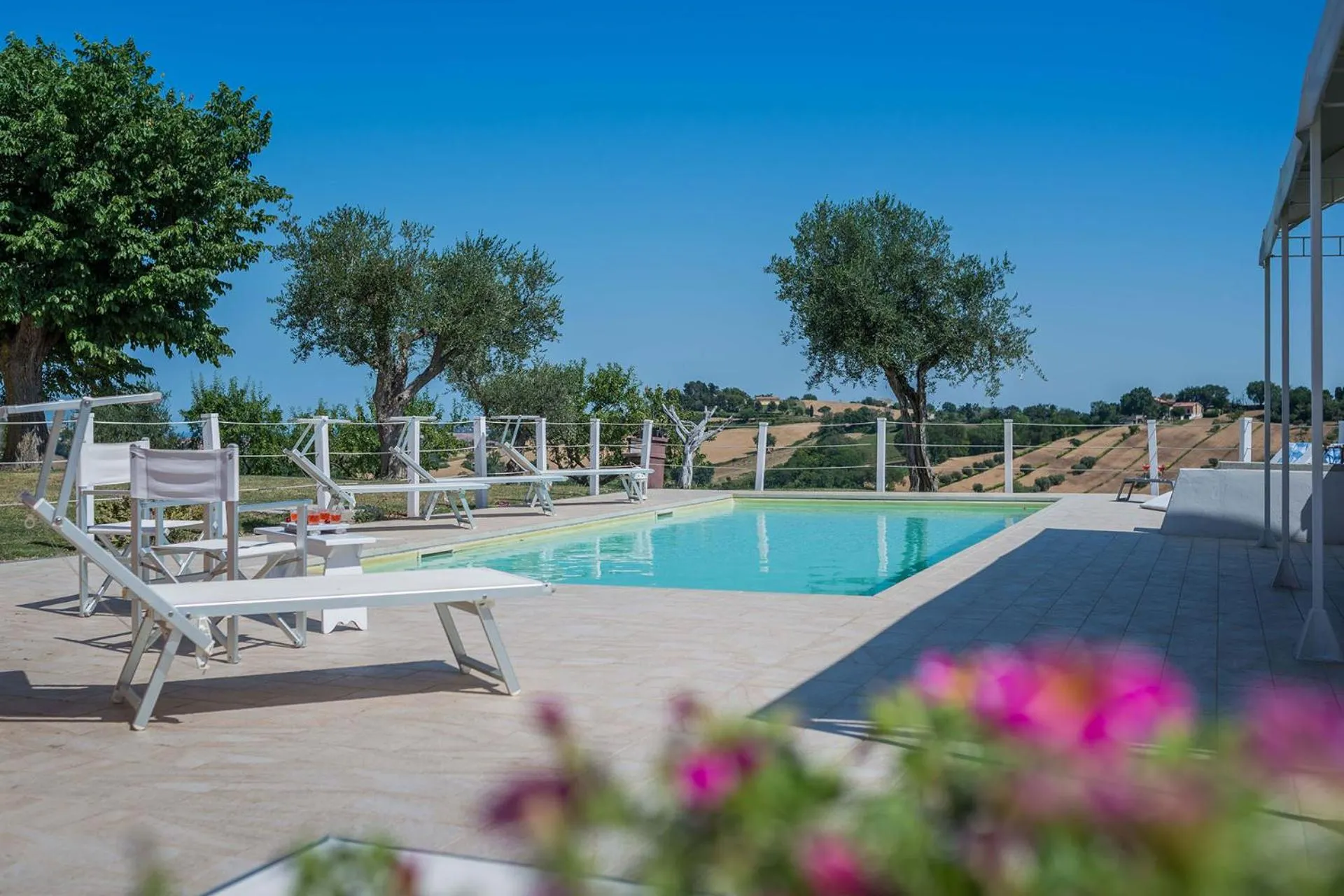Pool view in Casa Rossa