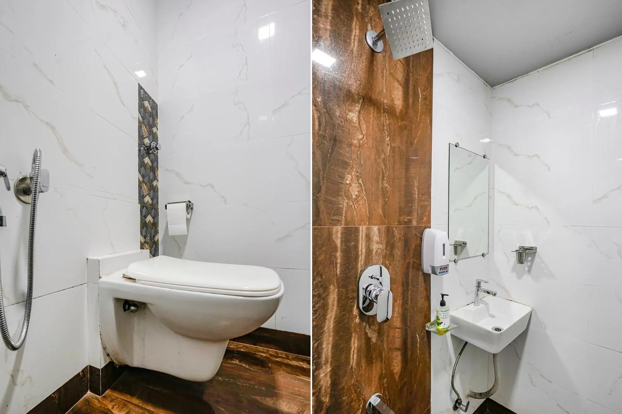 Bathroom in FabHotel Elvis Inn - Nr Mumbai International Airport