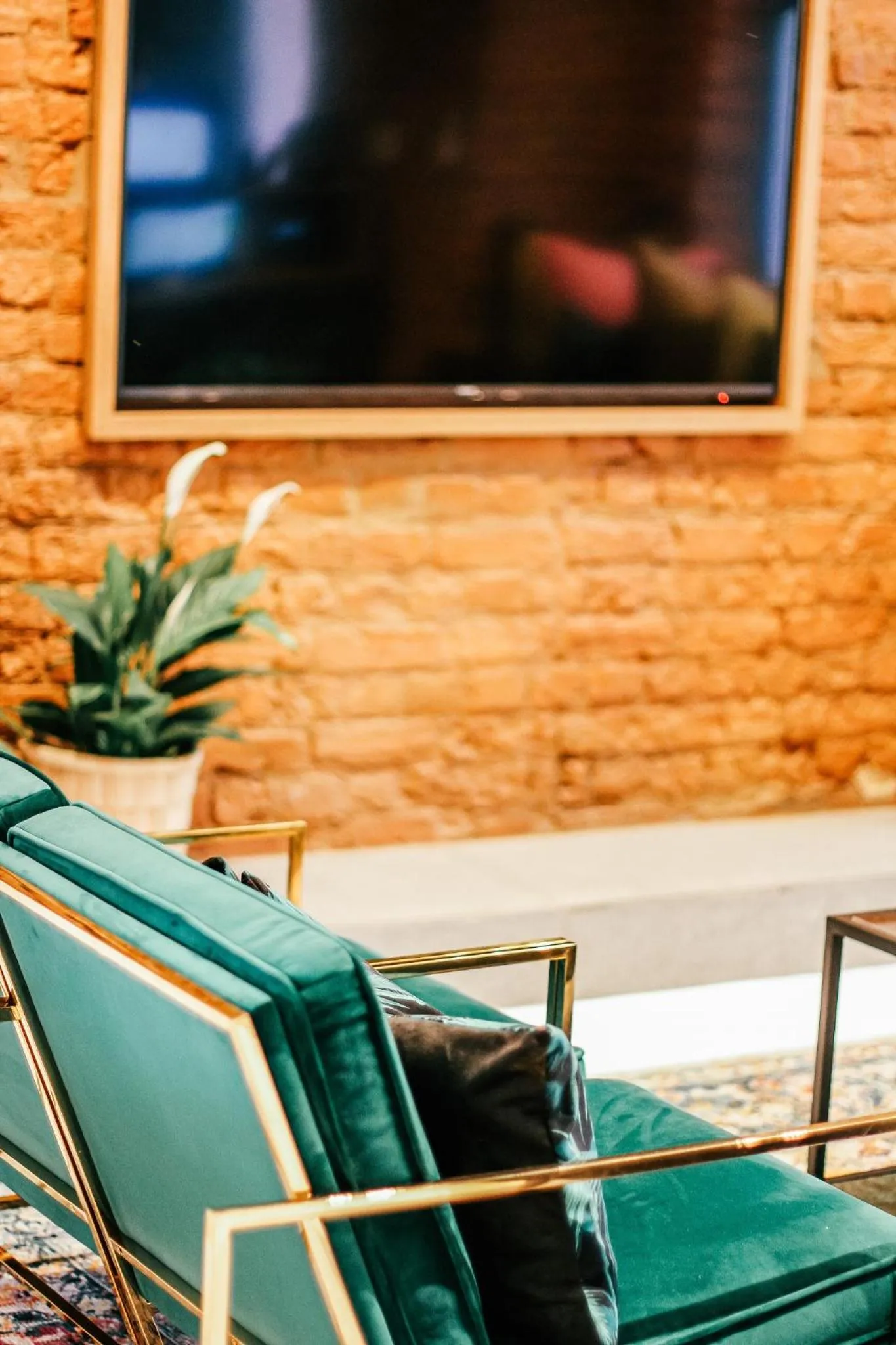 Communal lounge/ TV room in Pineapple House Boutique Hotel