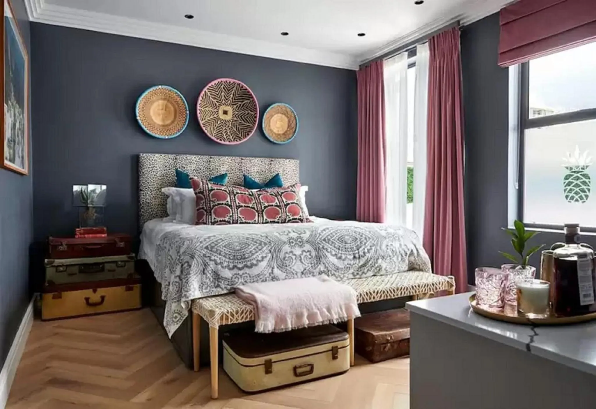 Bed in Pineapple House Boutique Hotel