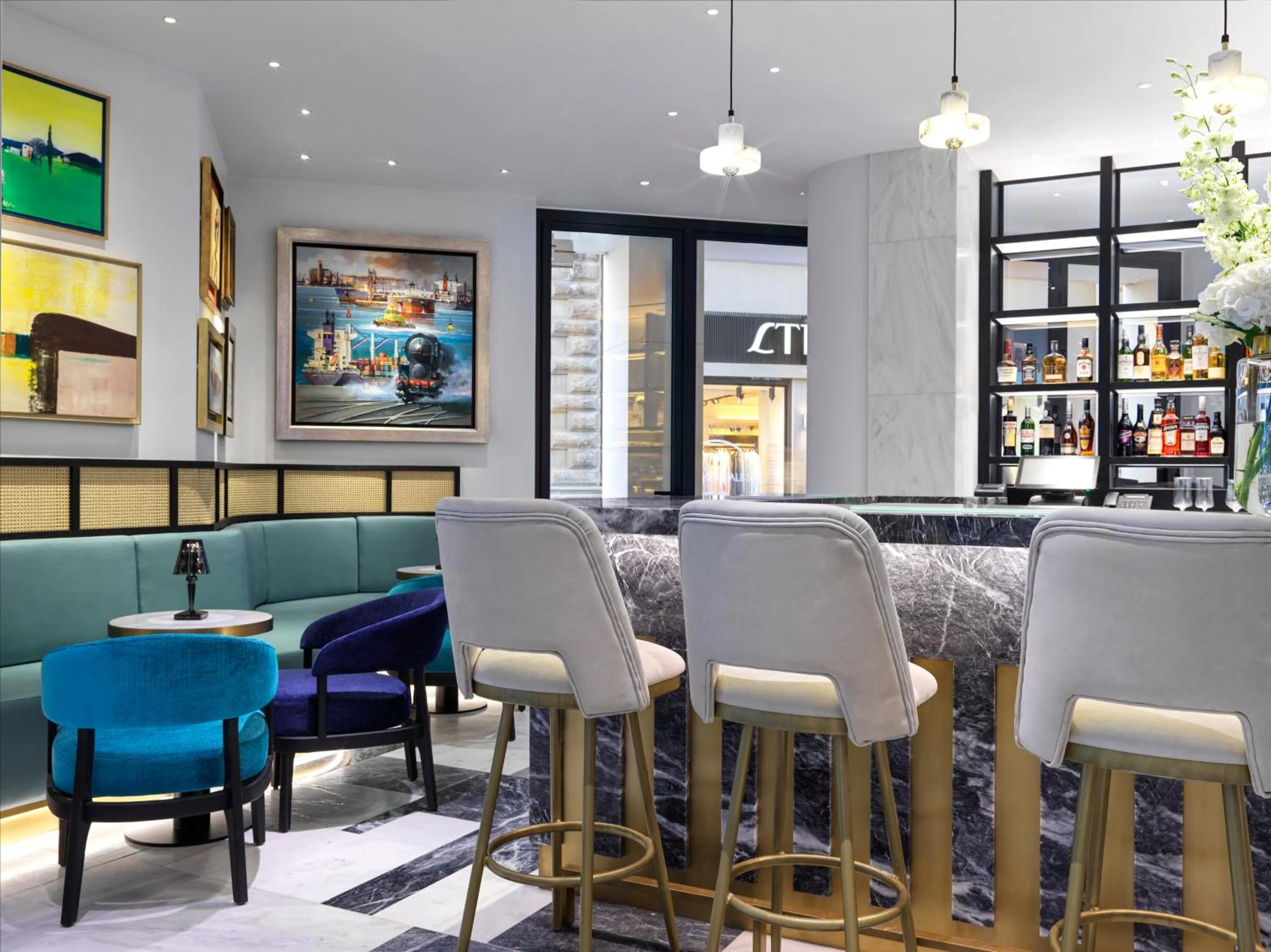Lounge or bar in Athens Capital Center Hotel - MGallery Collection