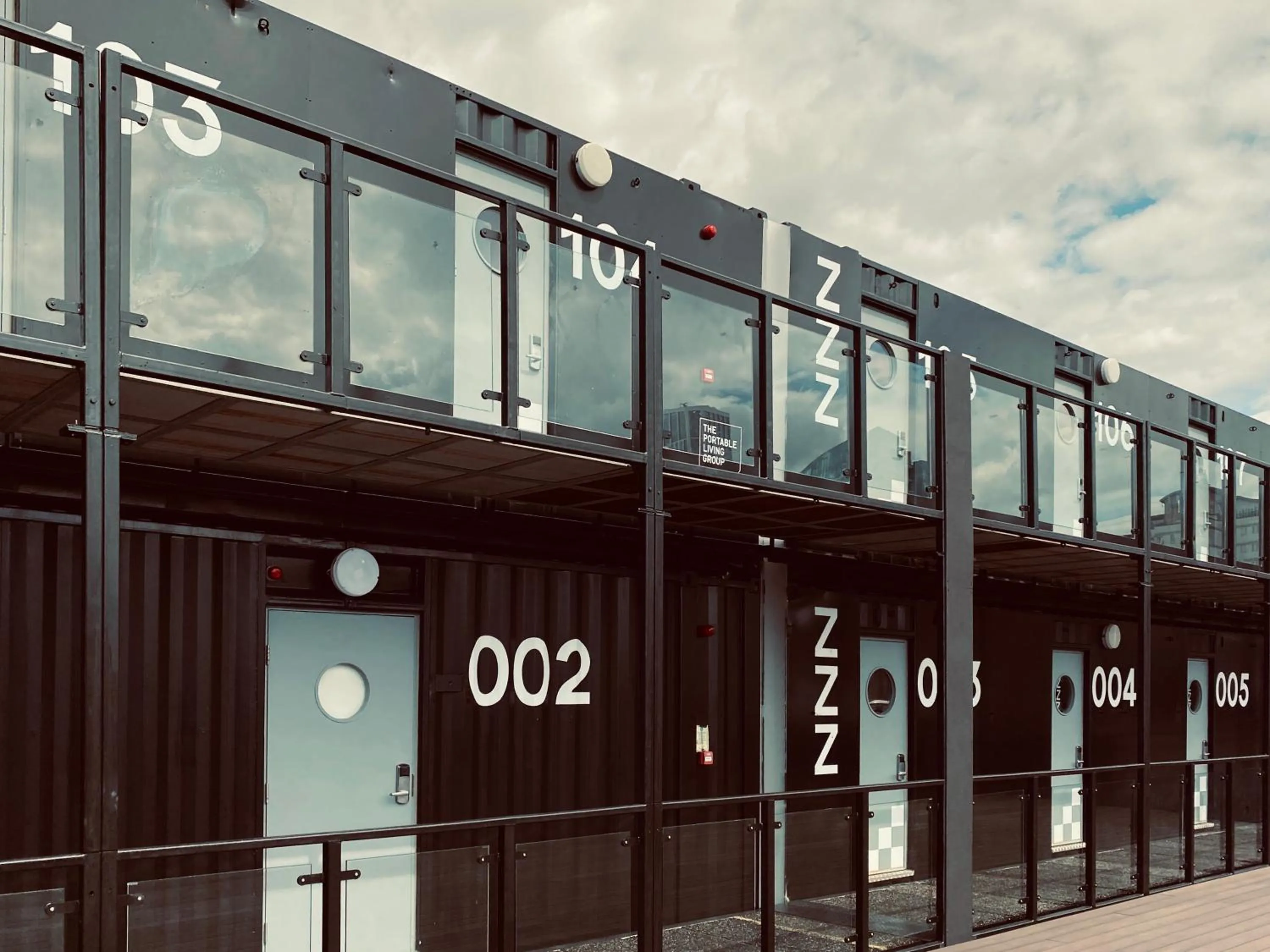 Property building in Snoozebox Olympic Park