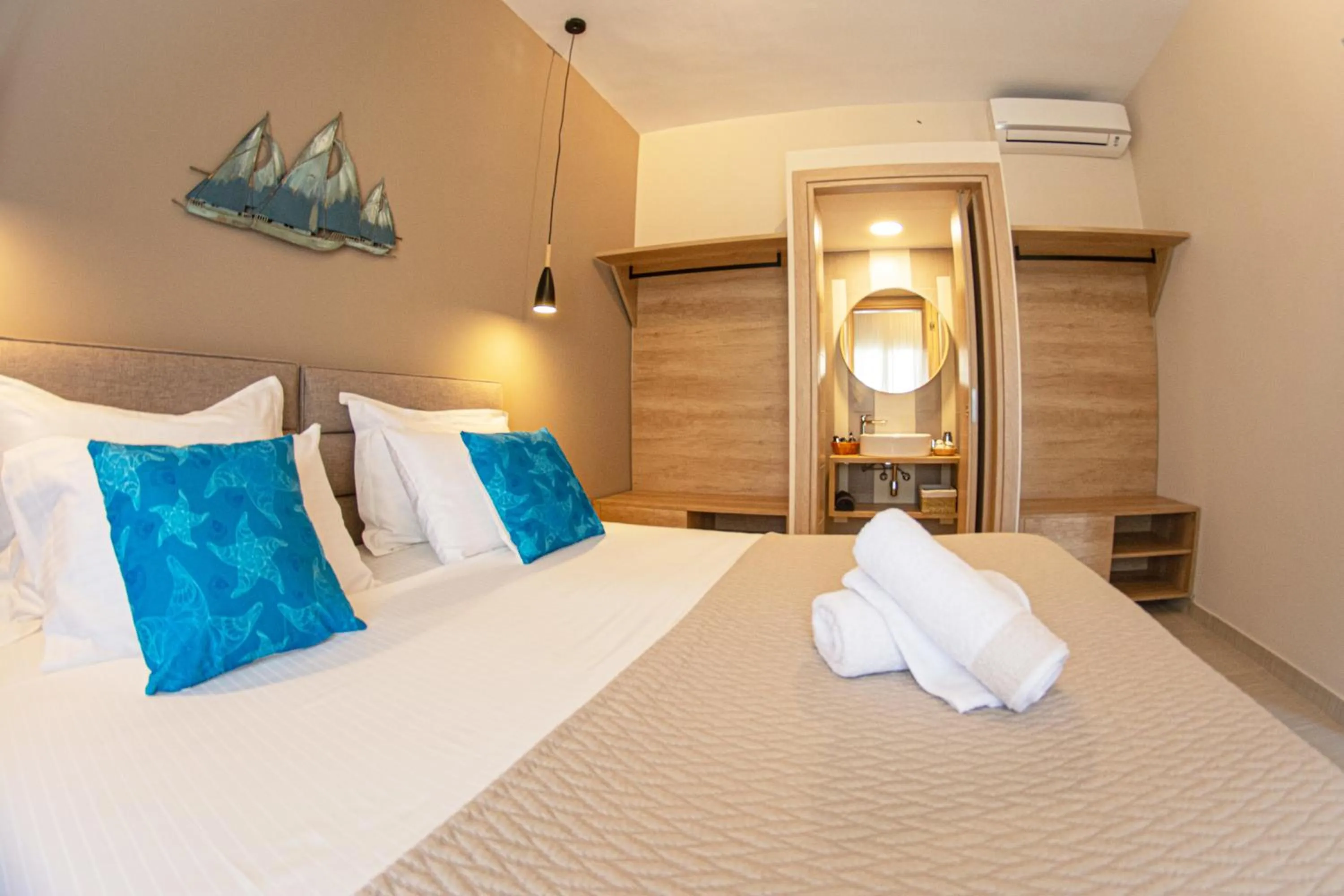 Bed in Kassiopi Luxury Suites