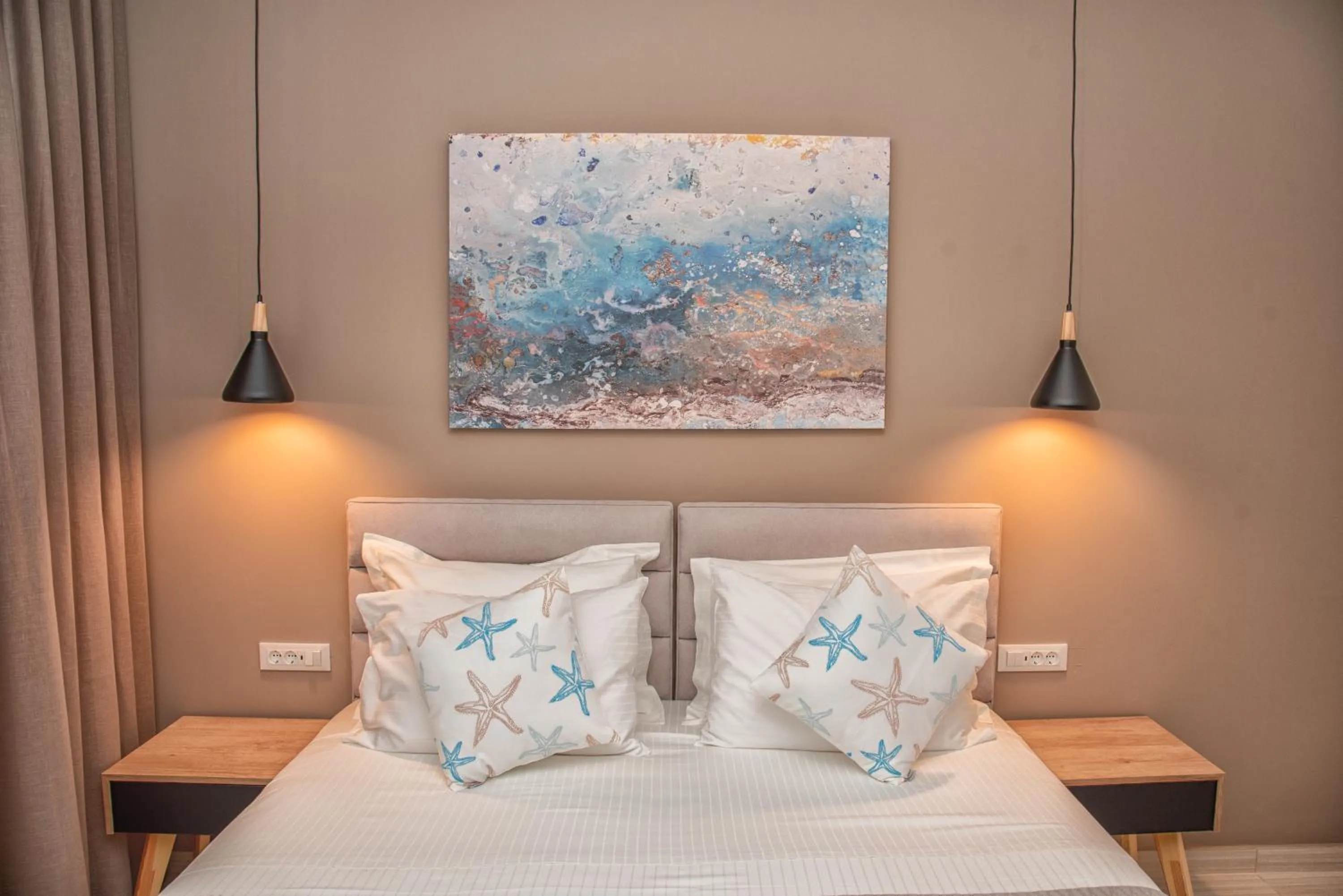 Bed in Kassiopi Luxury Suites