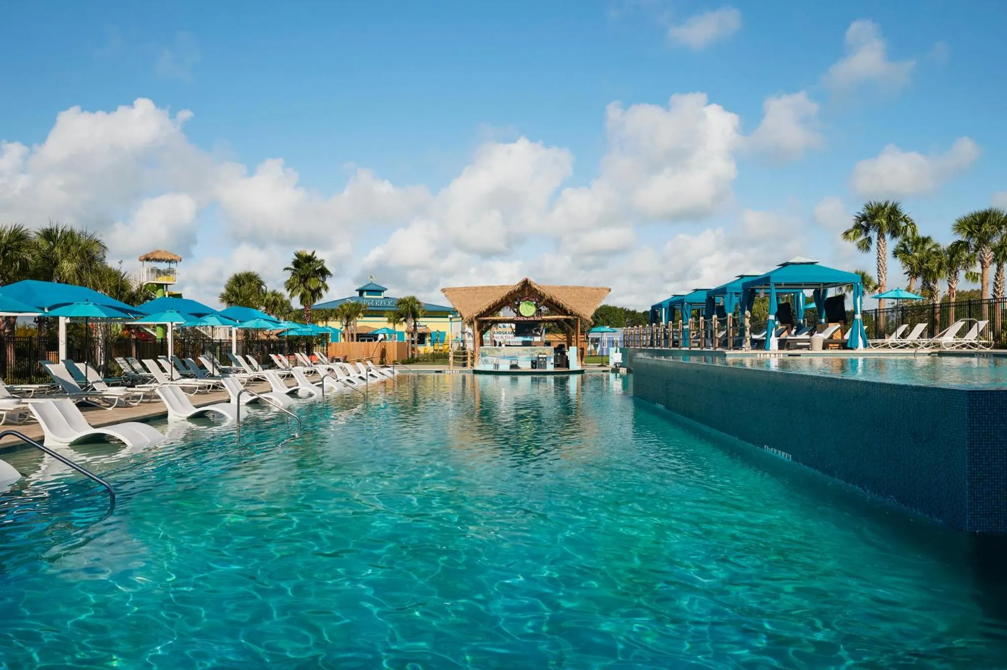 Swimming pool in Margaritaville Lake Resort, Lake Conroe