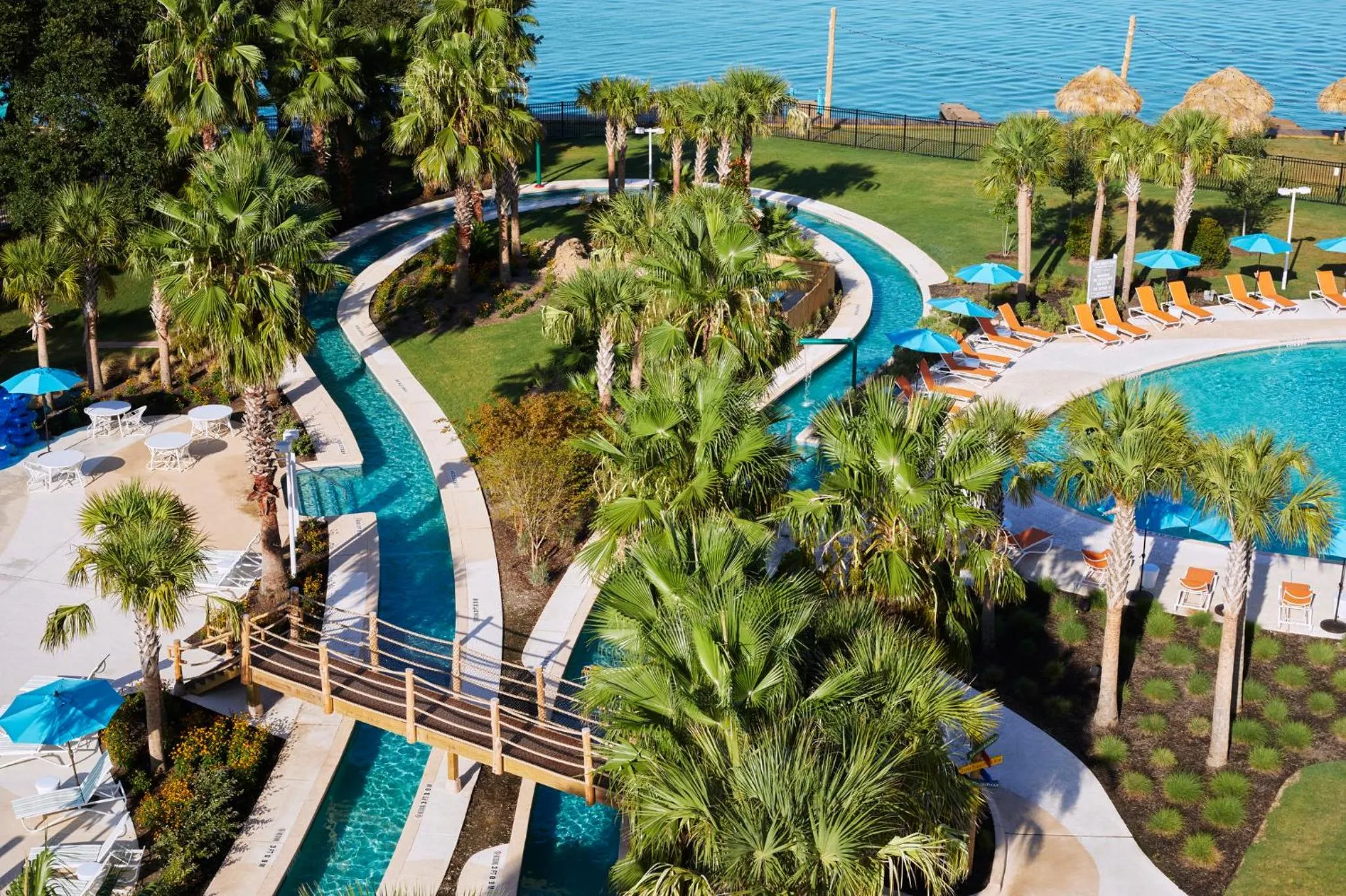 Swimming pool in Margaritaville Lake Resort, Lake Conroe