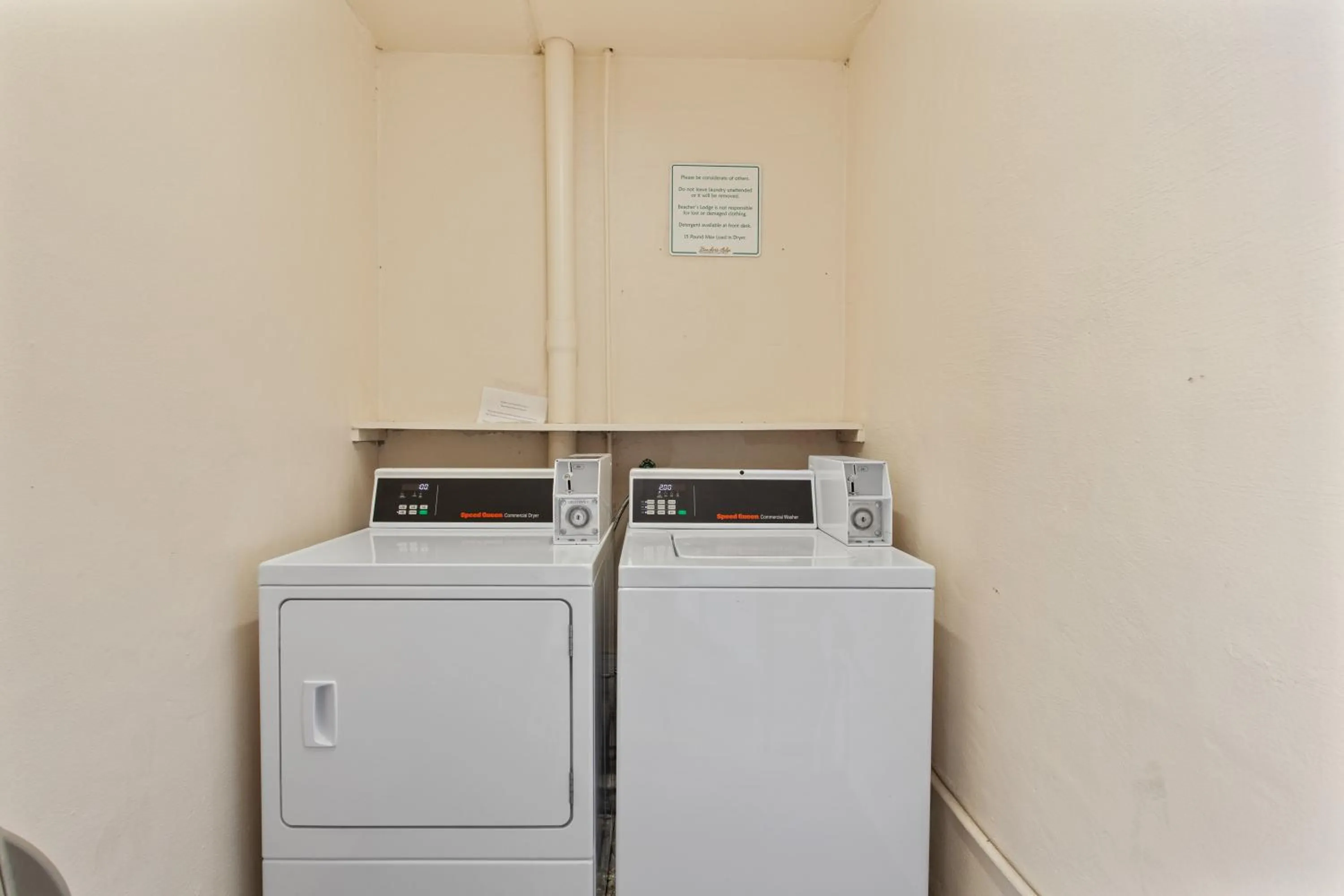 laundry in Beacher's Lodge