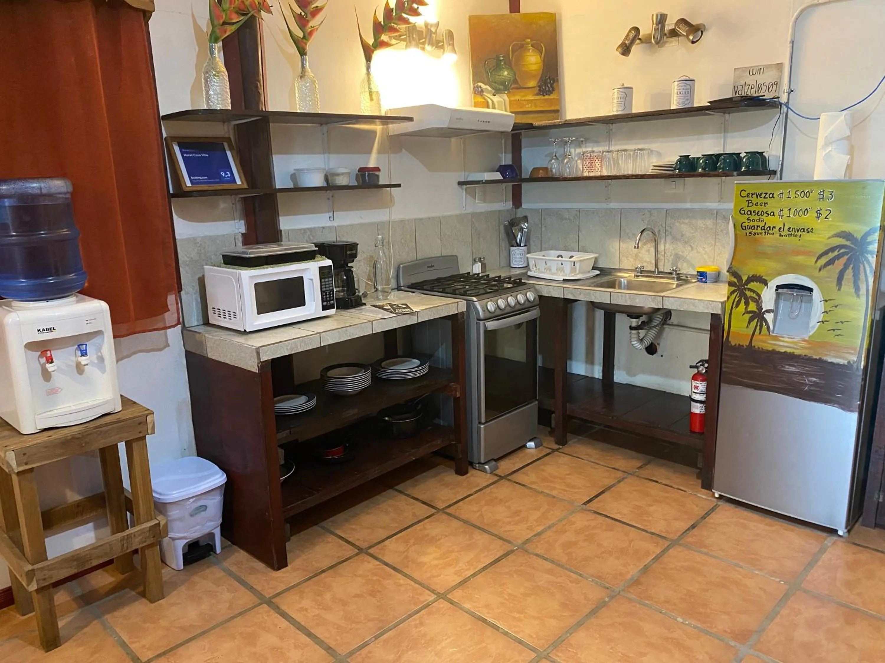 Kitchen or kitchenette in Hotel Casa Vito Beachfront