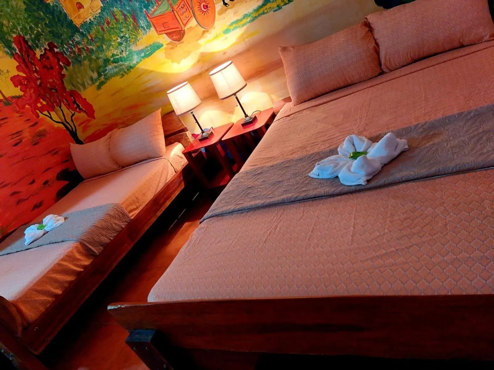 Bed in Hotel Casa Vito Beachfront