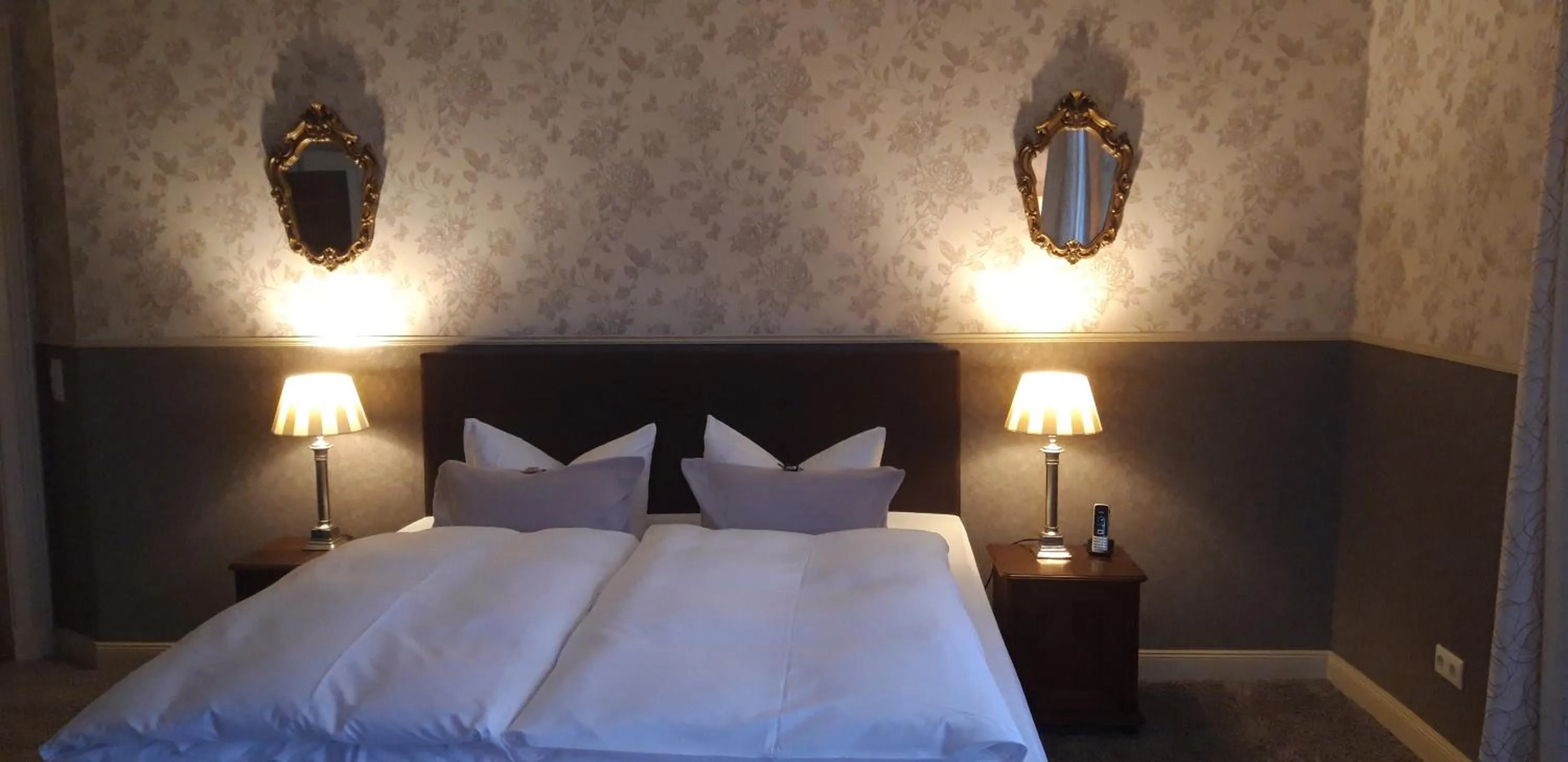 Decorative detail, Bed in Schlossgut Gorow