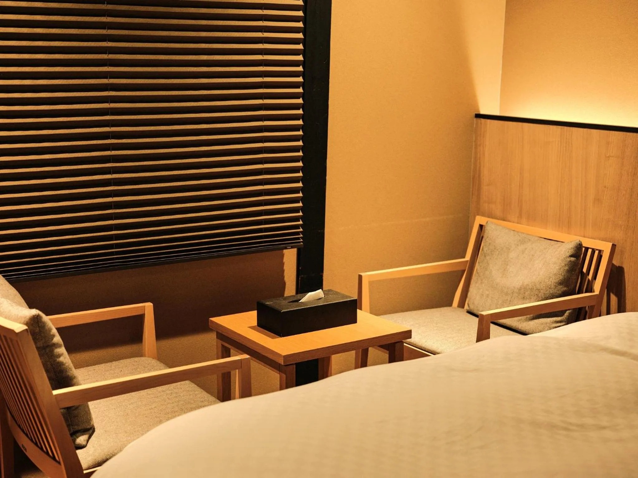 Decorative detail, Bed in Tsumugi Hachijominamotocho