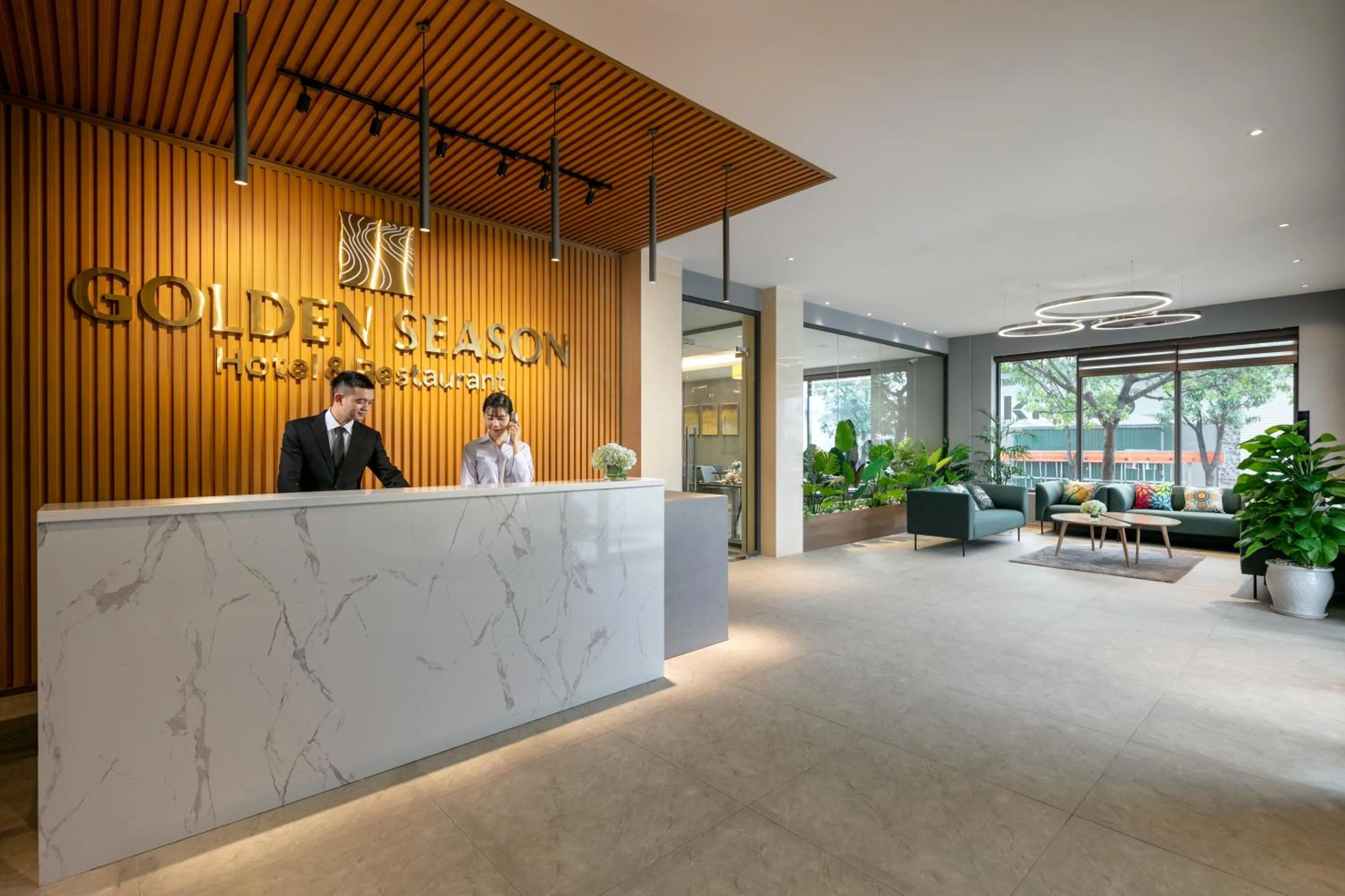 Lobby or reception in Golden Season Hotel