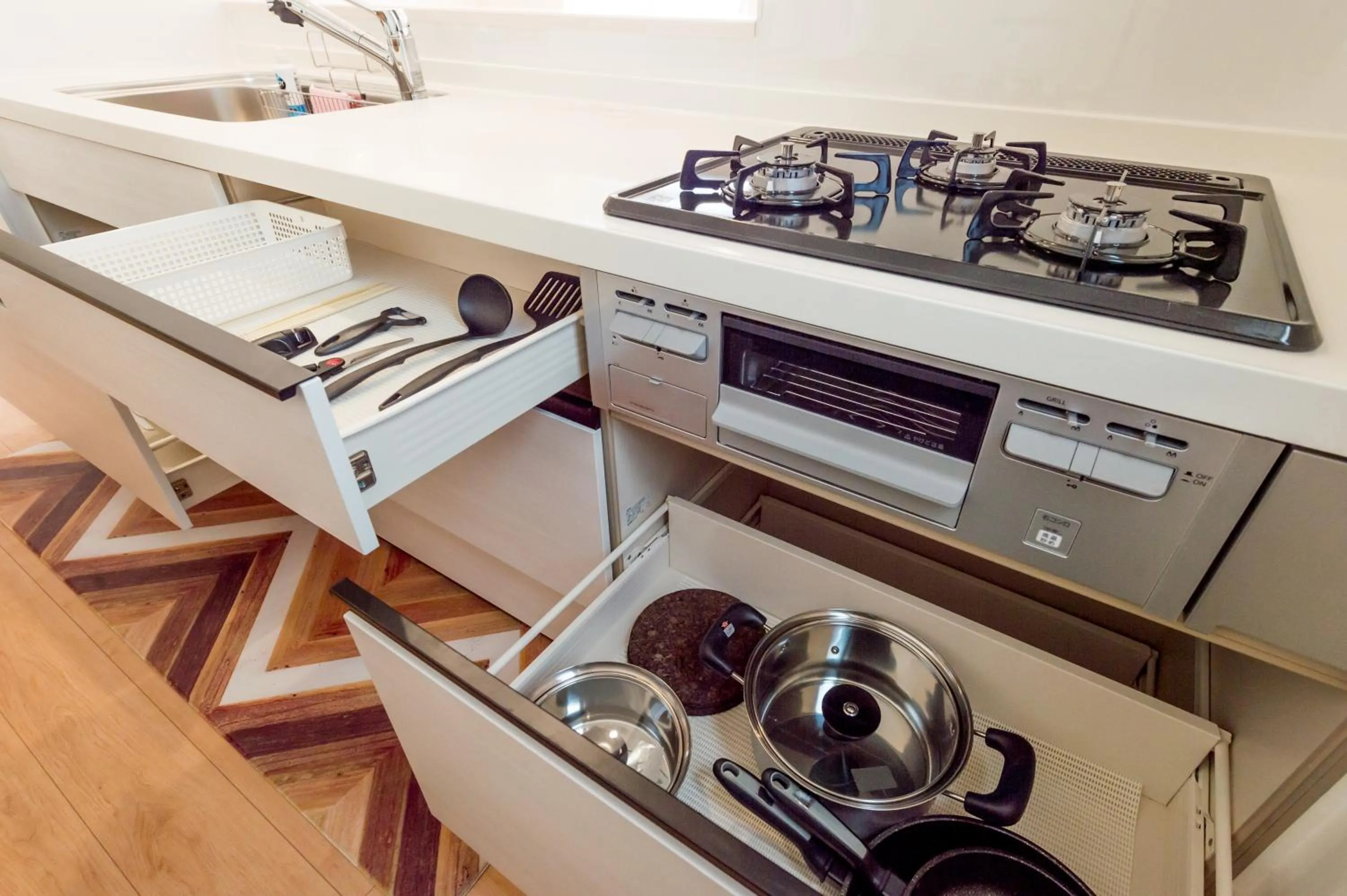 Kitchen or kitchenette in Riverside Yofuke AFP Villa