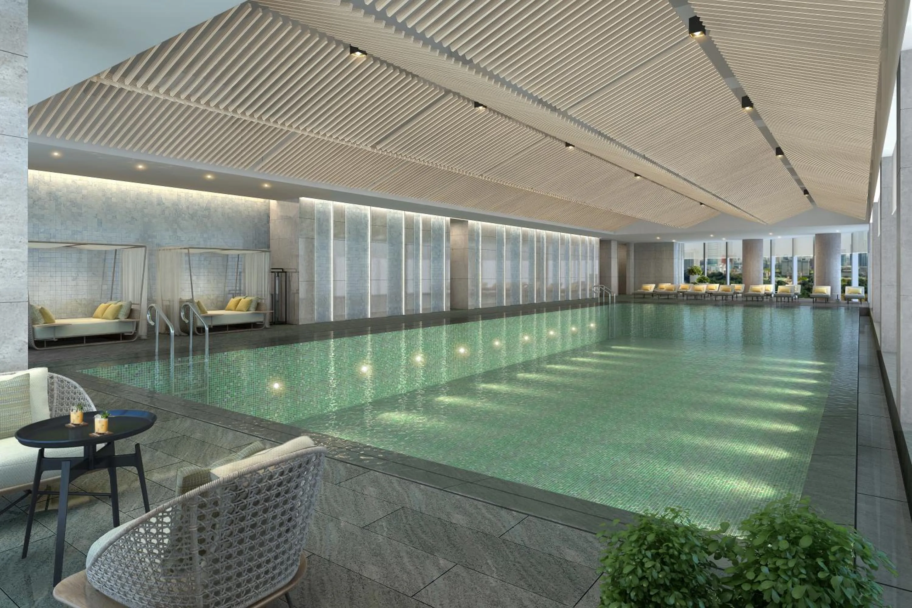 Swimming pool in Fraser Residence Chengdu