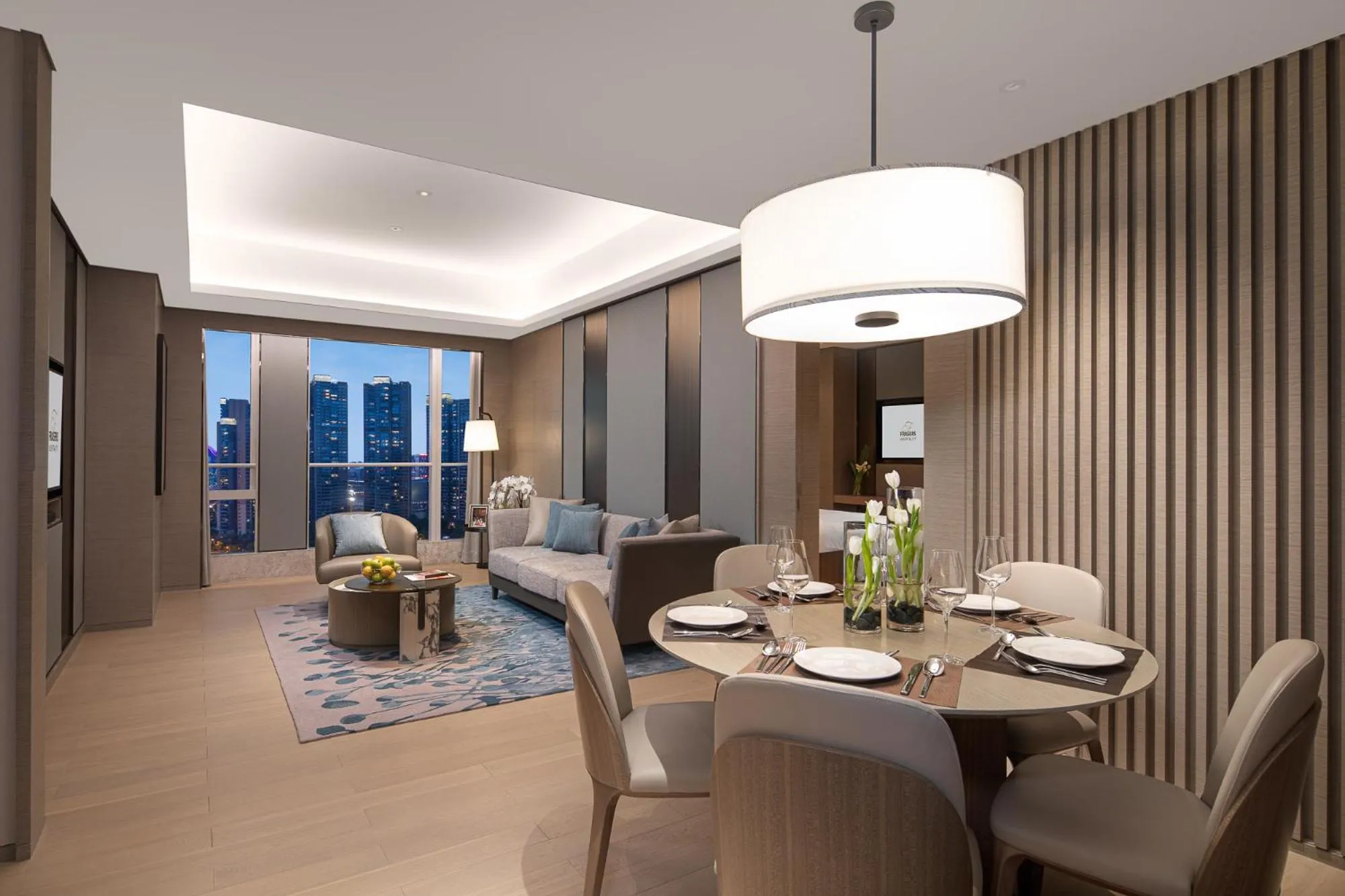 Living room in Fraser Residence Chengdu