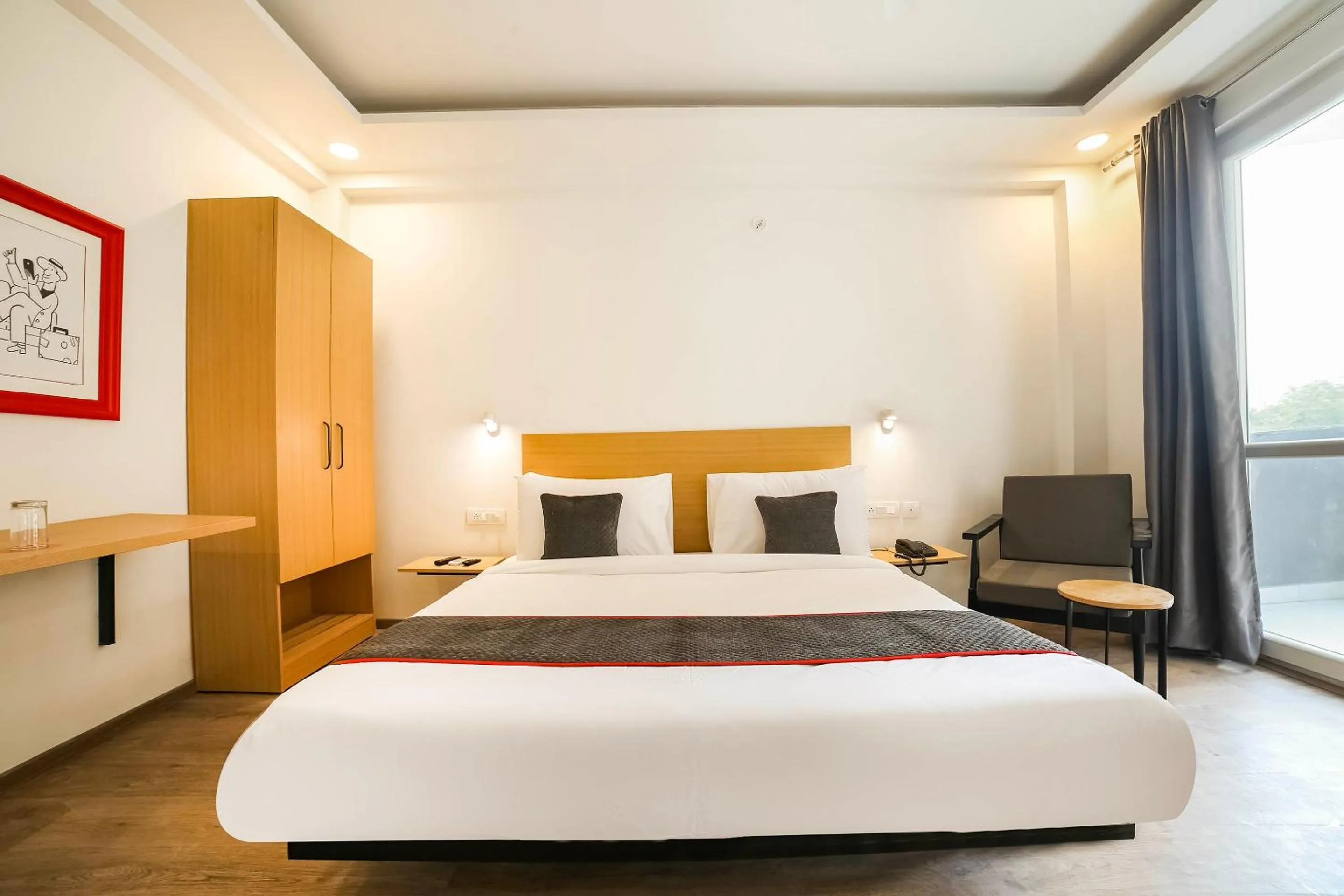 Bedroom, Bed in Townhouse Sector 46 Gurgaon Near Appu Ghar