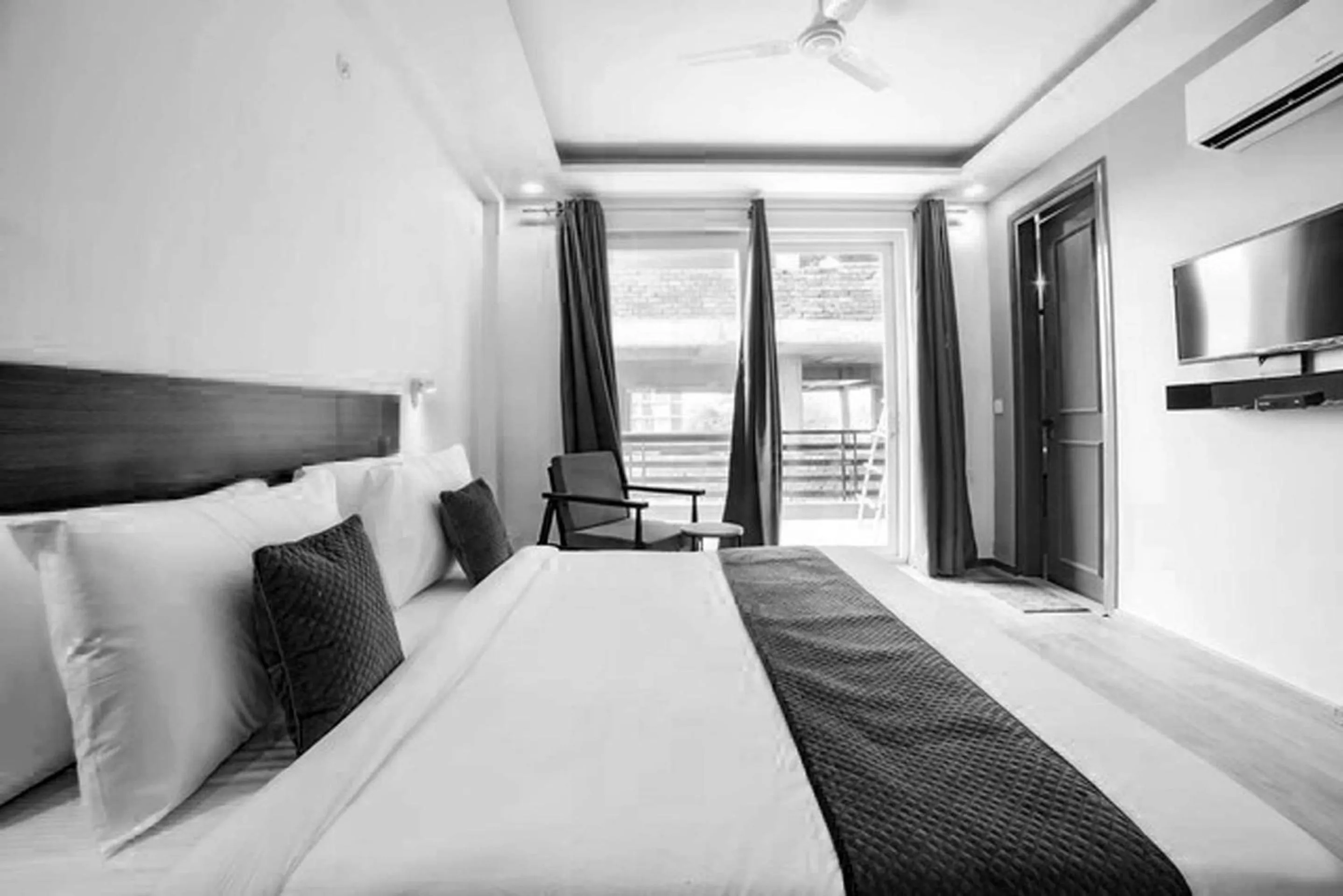 Bedroom, Bed in Townhouse Sector 46 Gurgaon Near Appu Ghar