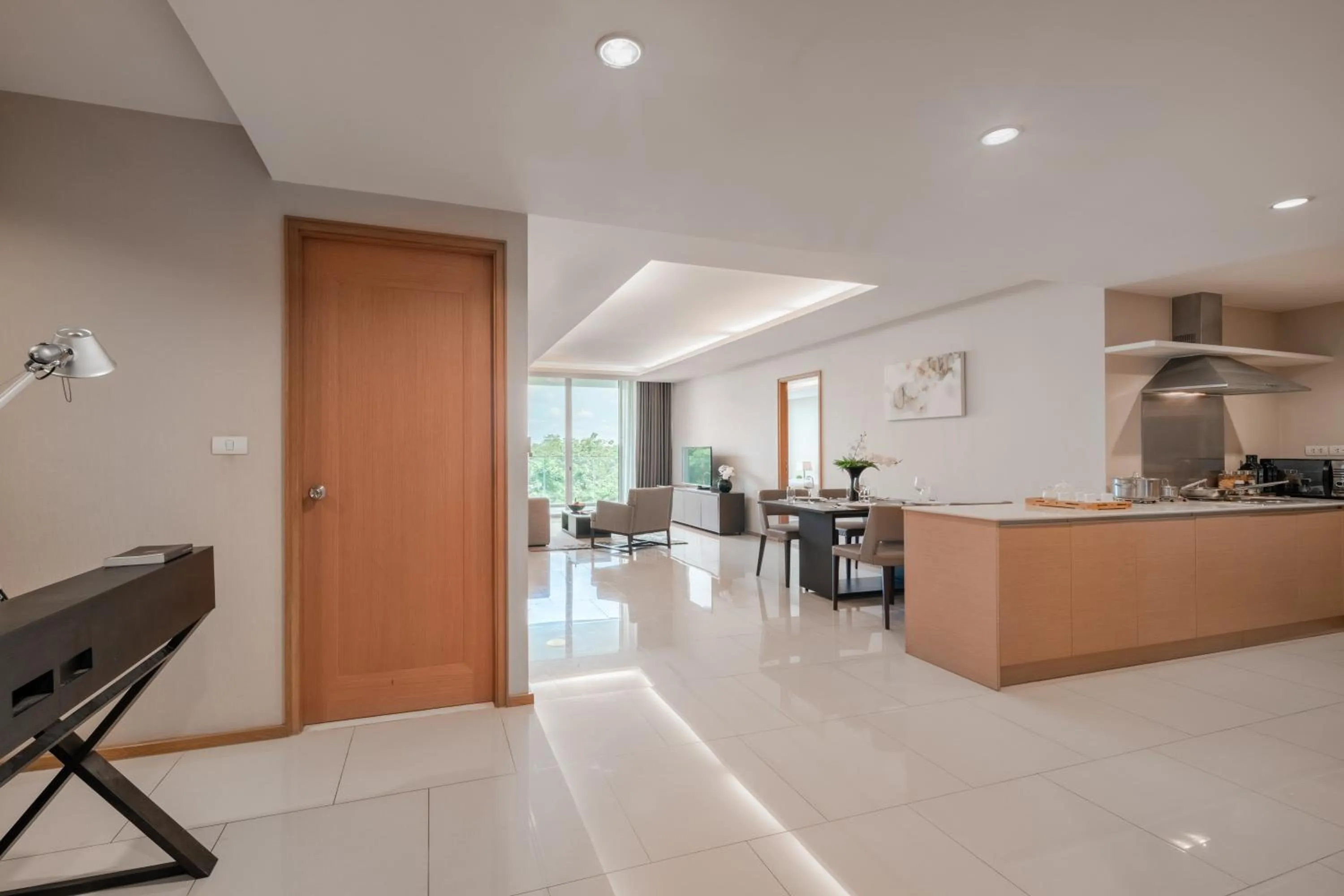 Kitchen or kitchenette in North Park Serviced Apartment Bangkok