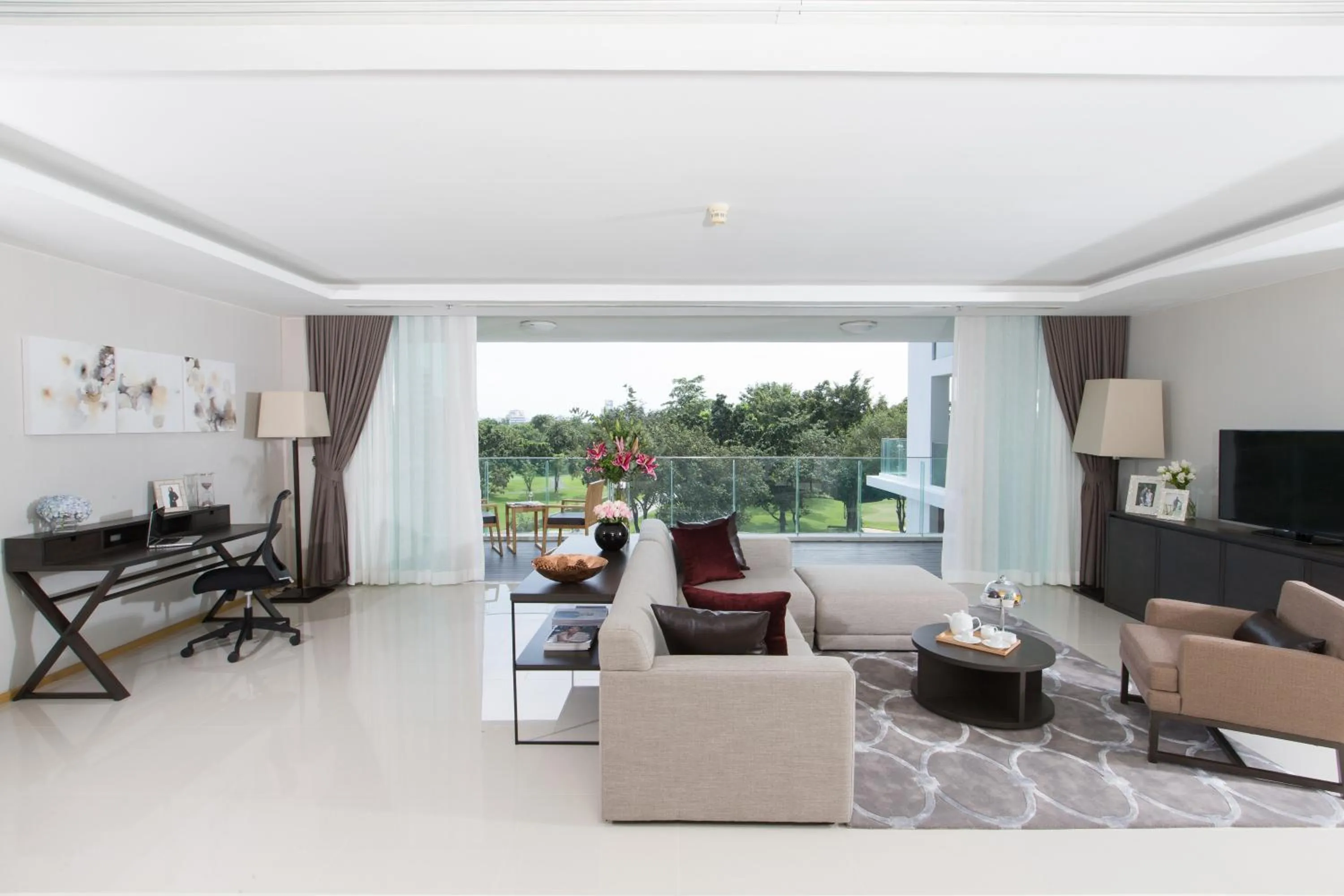 Living room in North Park Serviced Apartment Bangkok