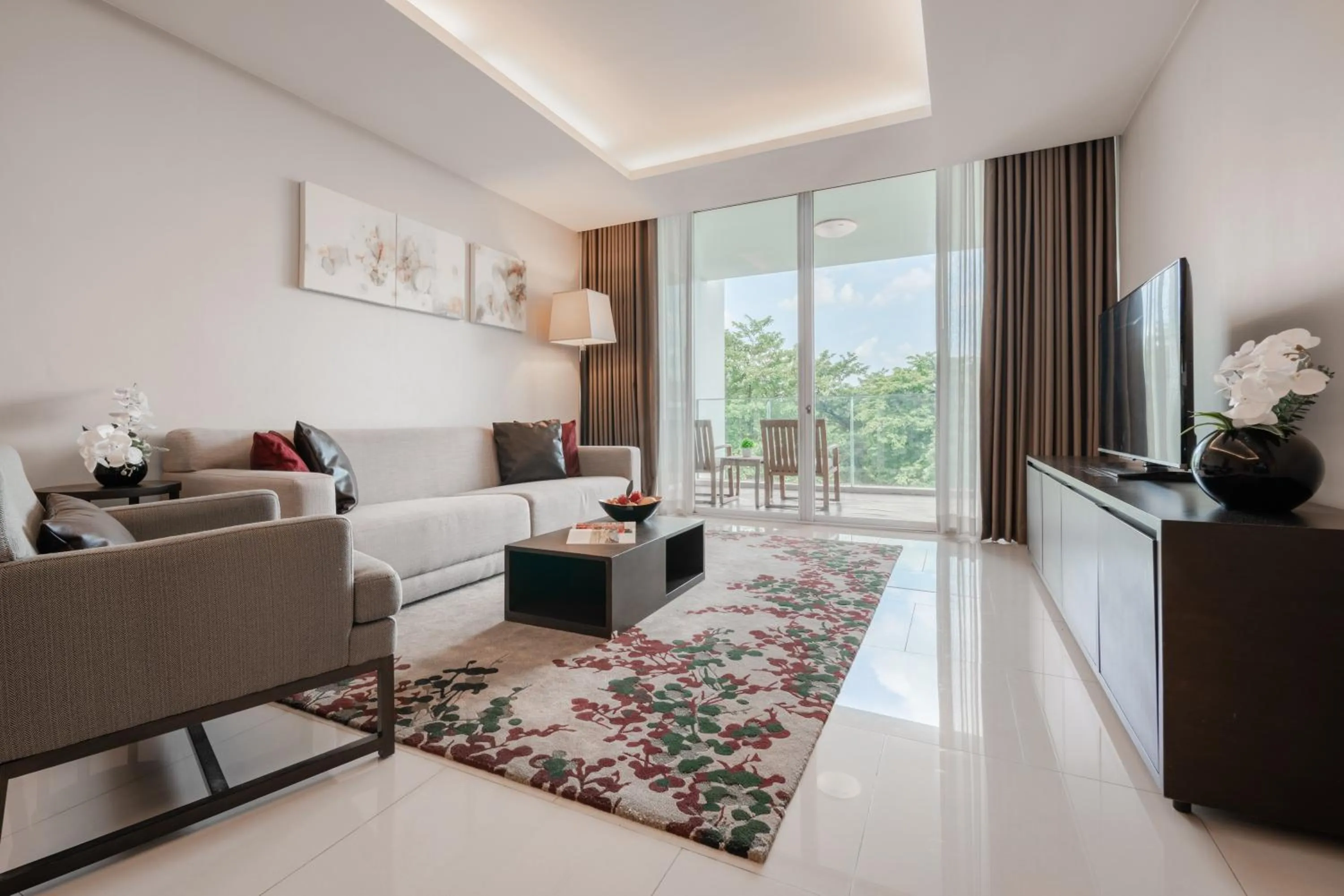 Living room in North Park Serviced Apartment Bangkok