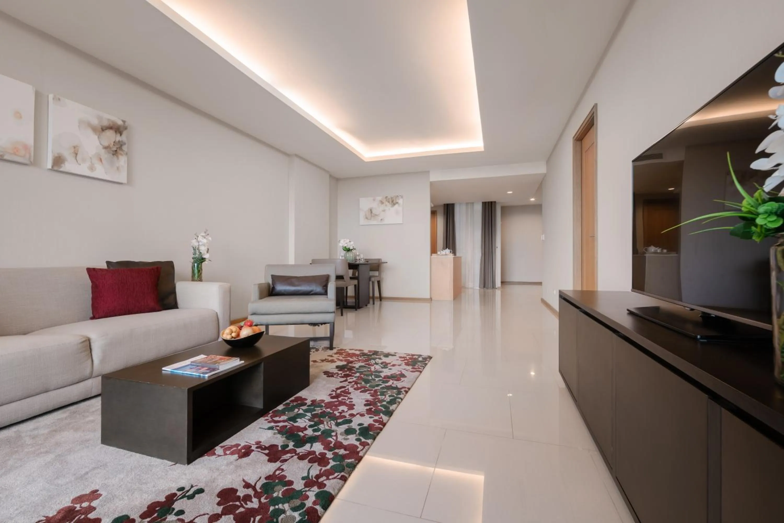 Living room in North Park Serviced Apartment Bangkok