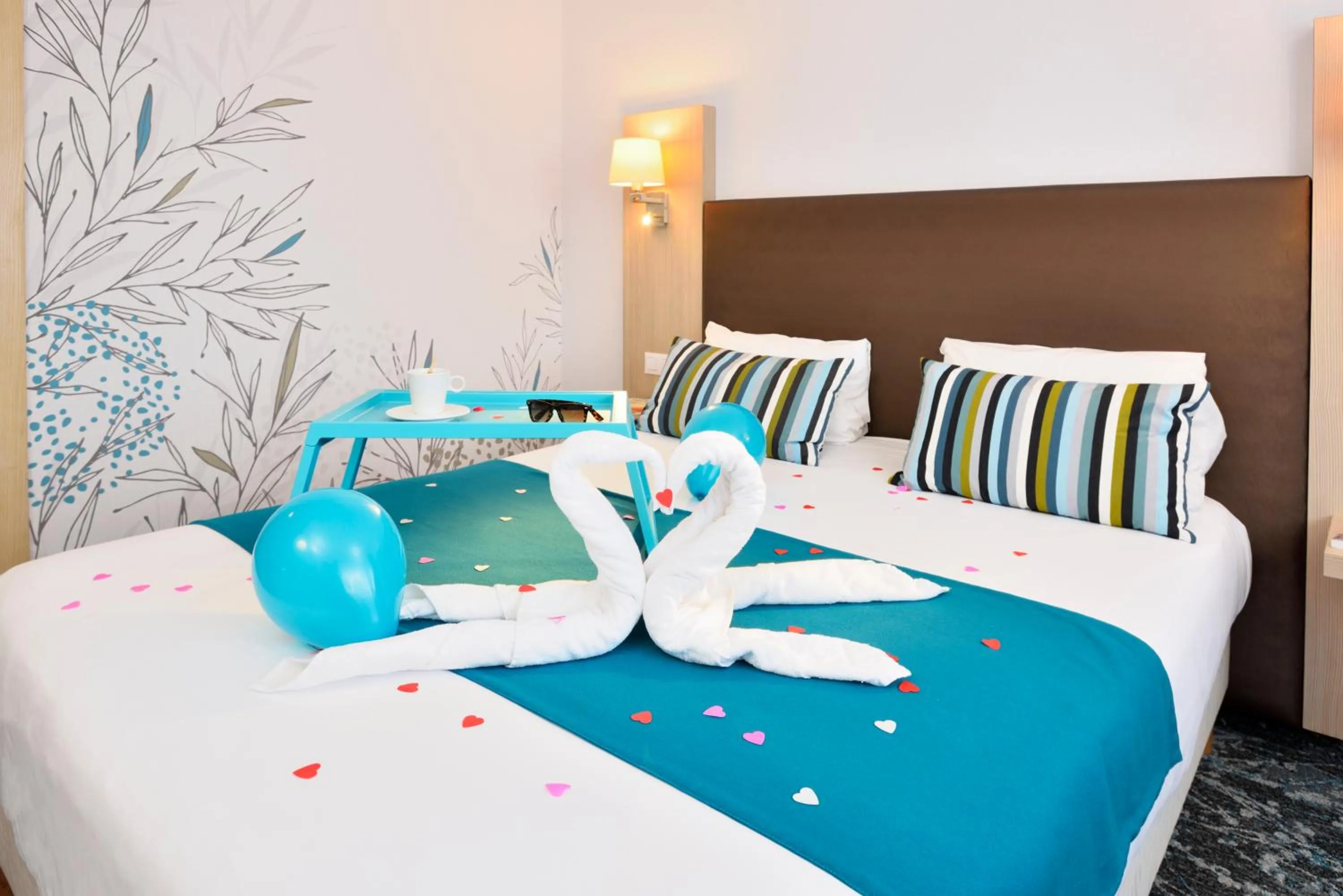 Decorative detail, Bed in Hotel Lille Europe