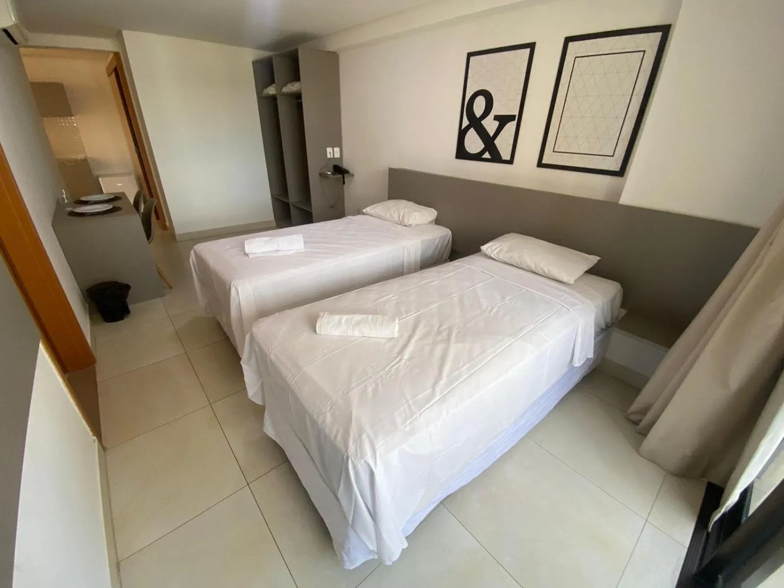 Bed in Guest Manaíra Apart Hotel