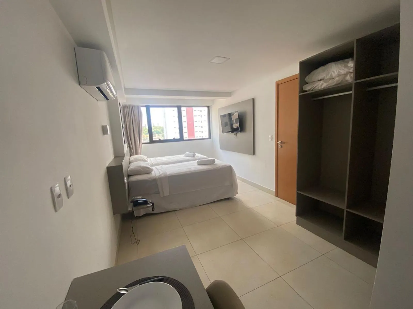 Bed in Guest Manaíra Apart Hotel