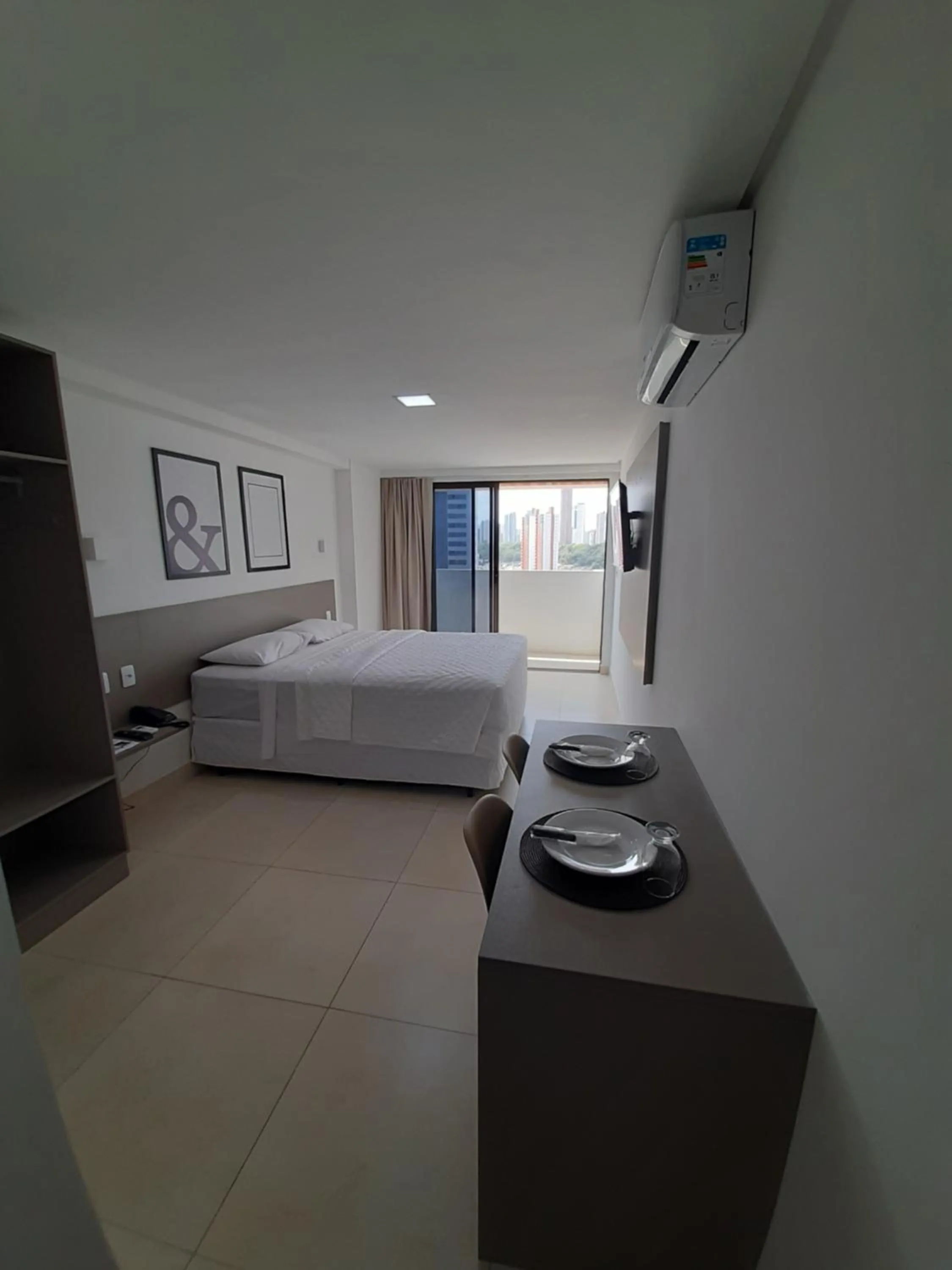 Bed in Guest Manaíra Apart Hotel