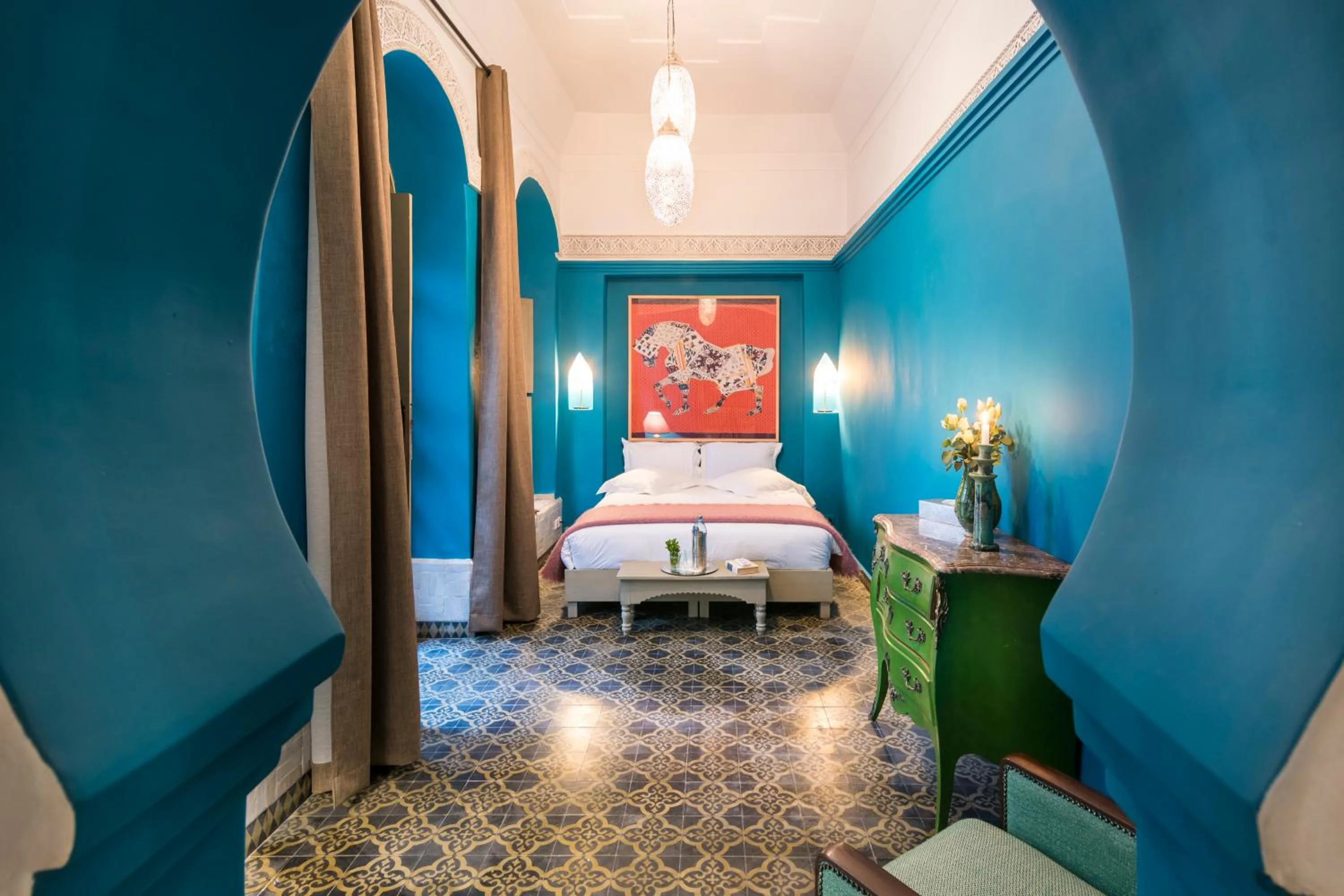Photo of the whole room, Bed in Riad Hissan