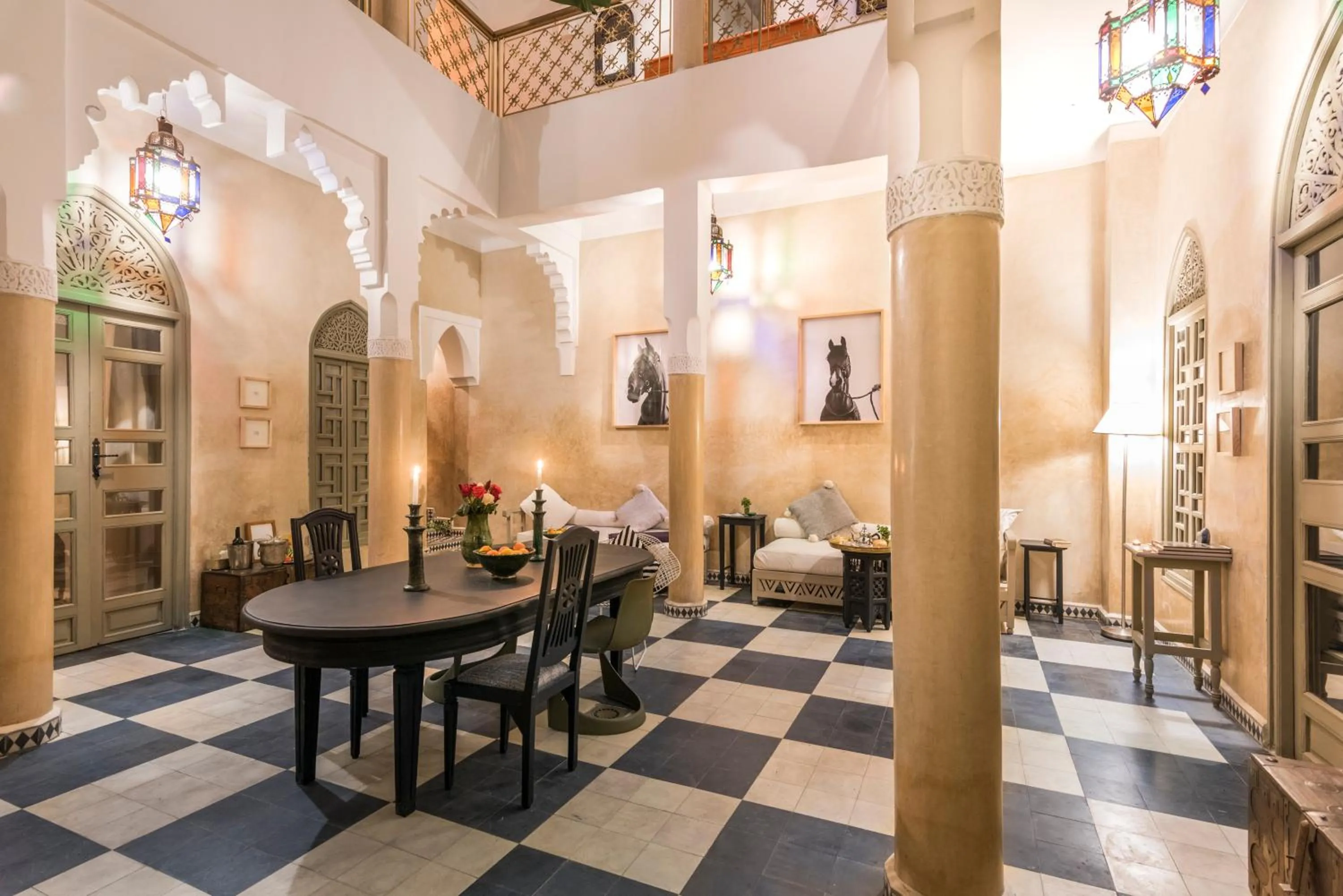 Dining area in Riad Hissan