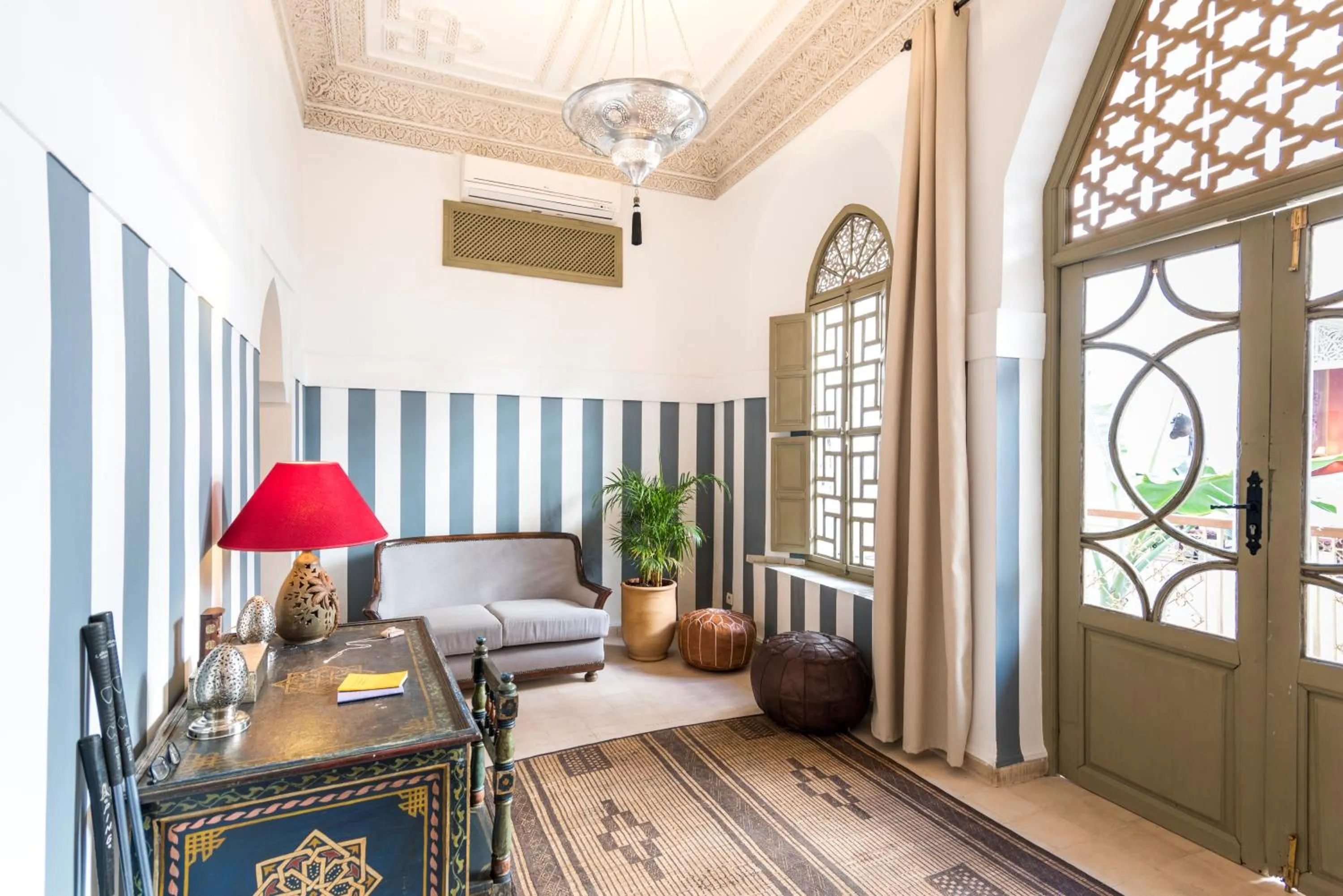 Seating area in Riad Hissan