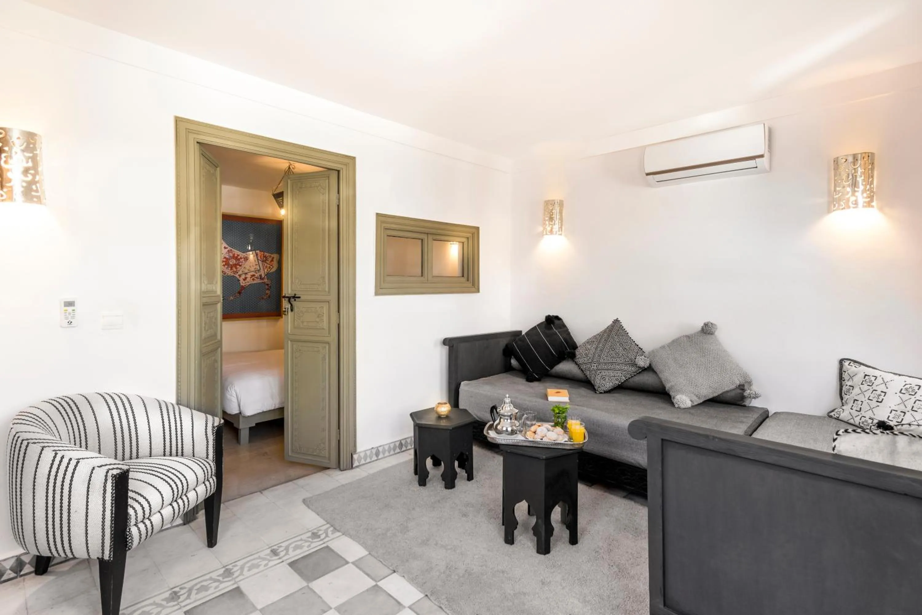 Seating area in Riad Hissan