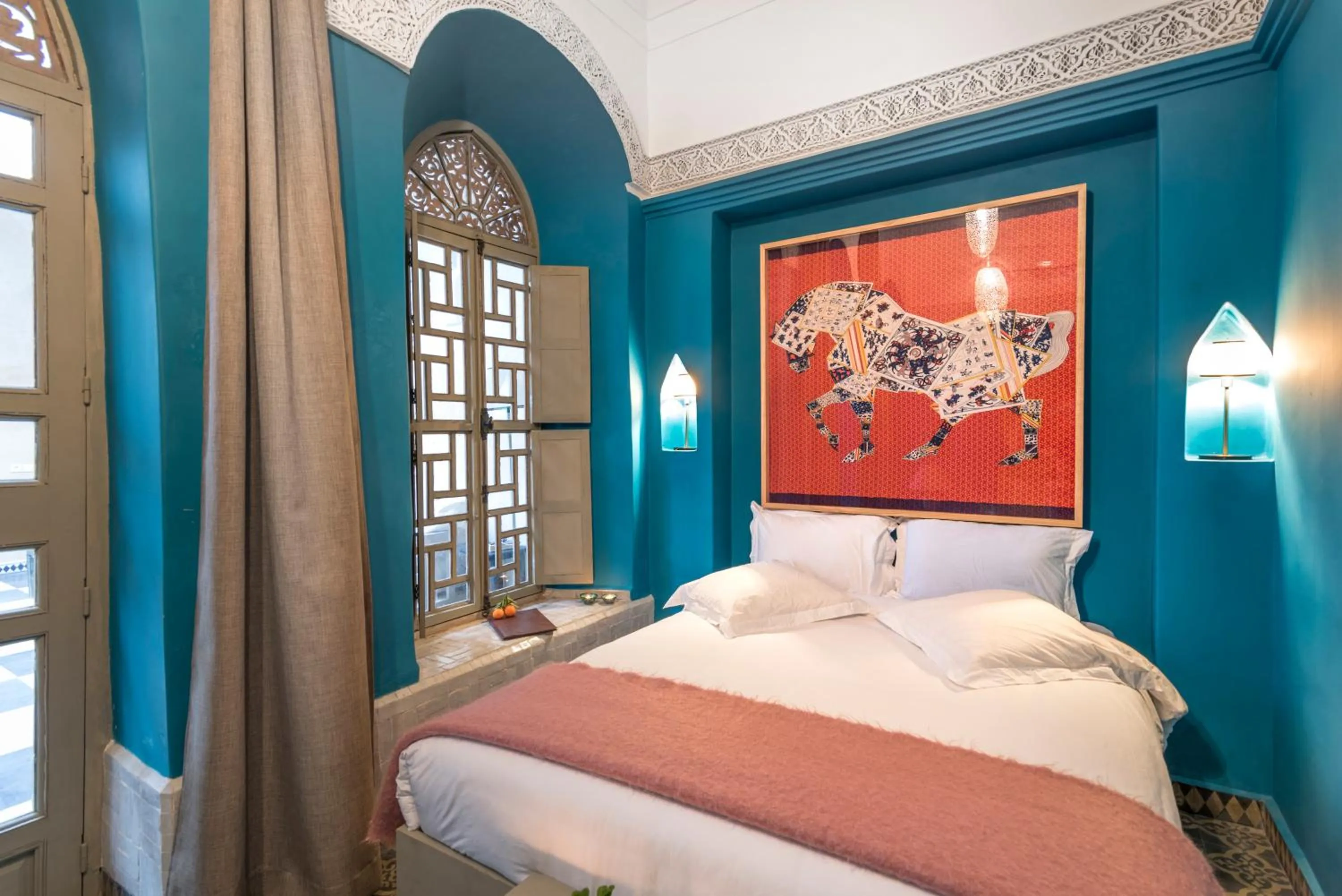 Bedroom, Bed in Riad Hissan
