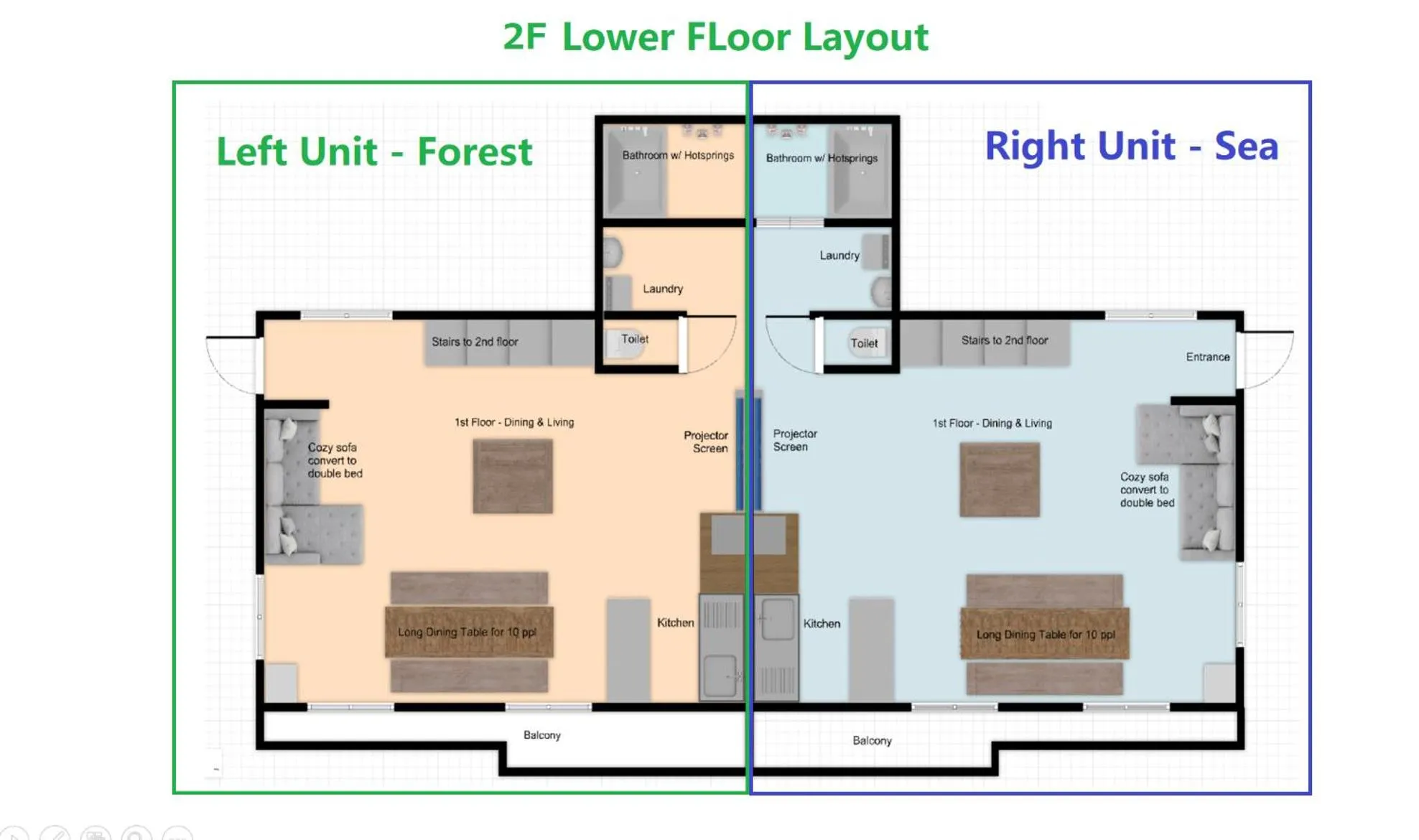 Floor plan in Hakone Sky Hill Private Nature Villas & Hotsprings