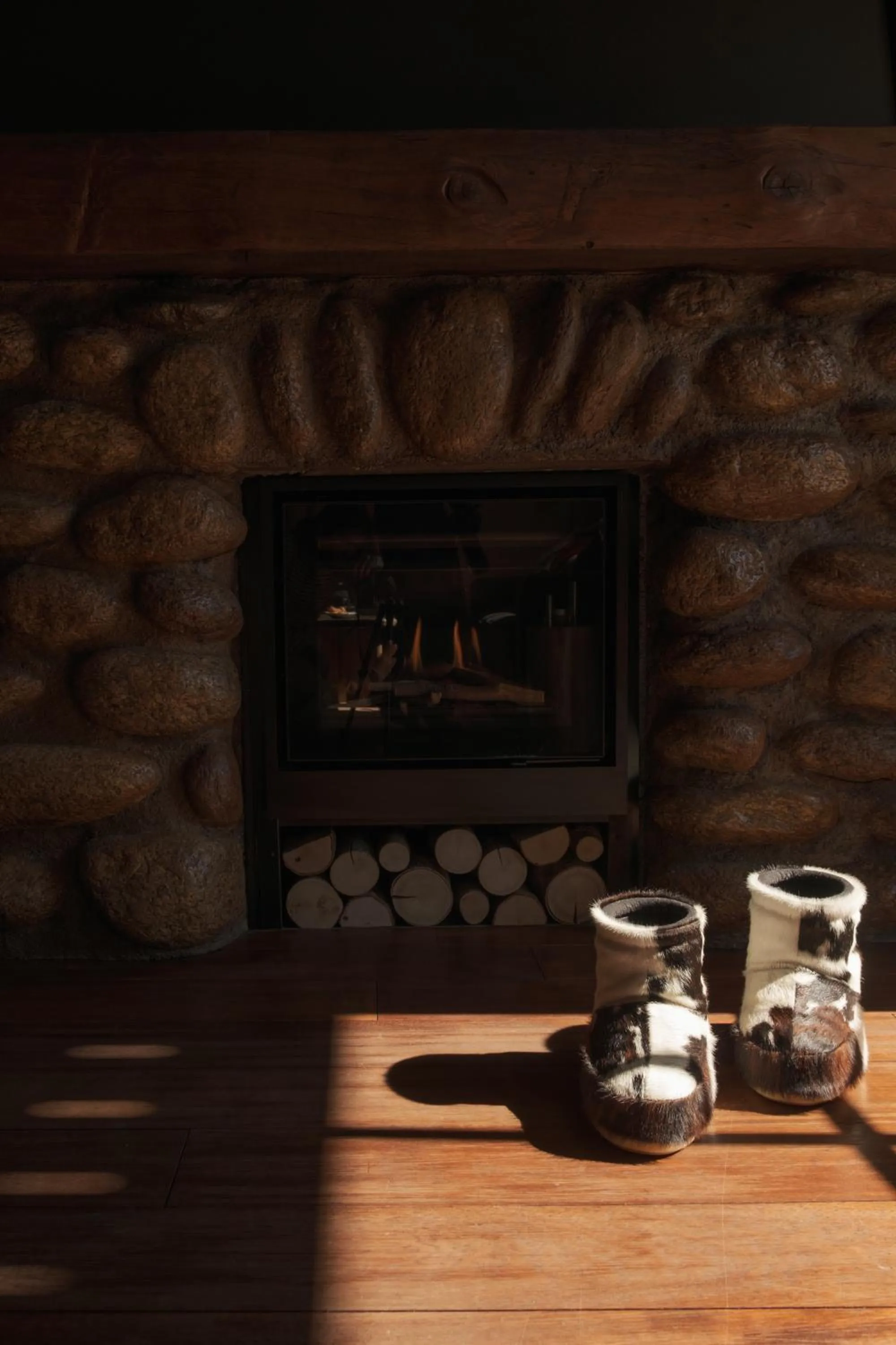 fireplace in Lodge Park