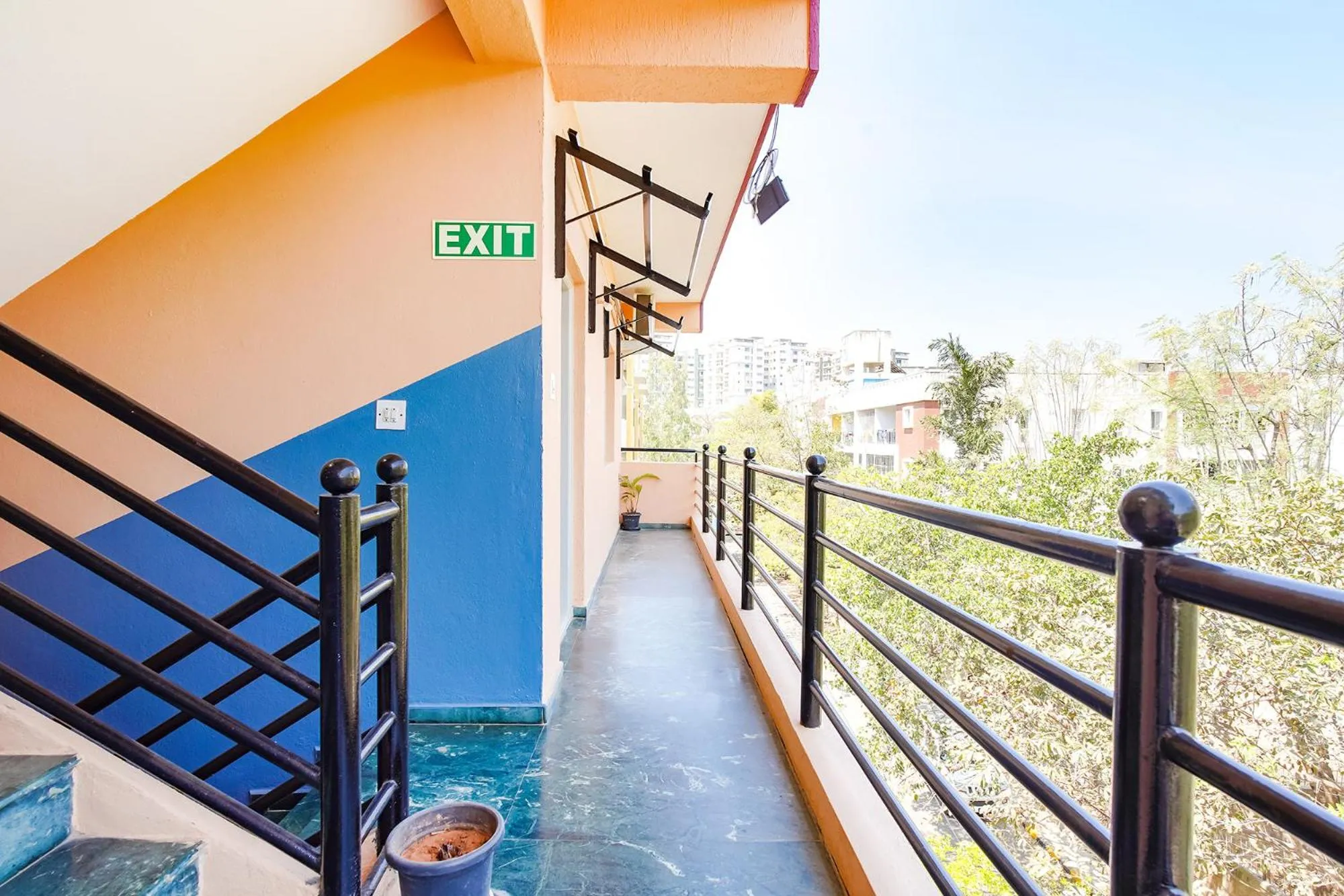 Balcony/Terrace in FabExpress Manyu Inn - Nr Haralur Road