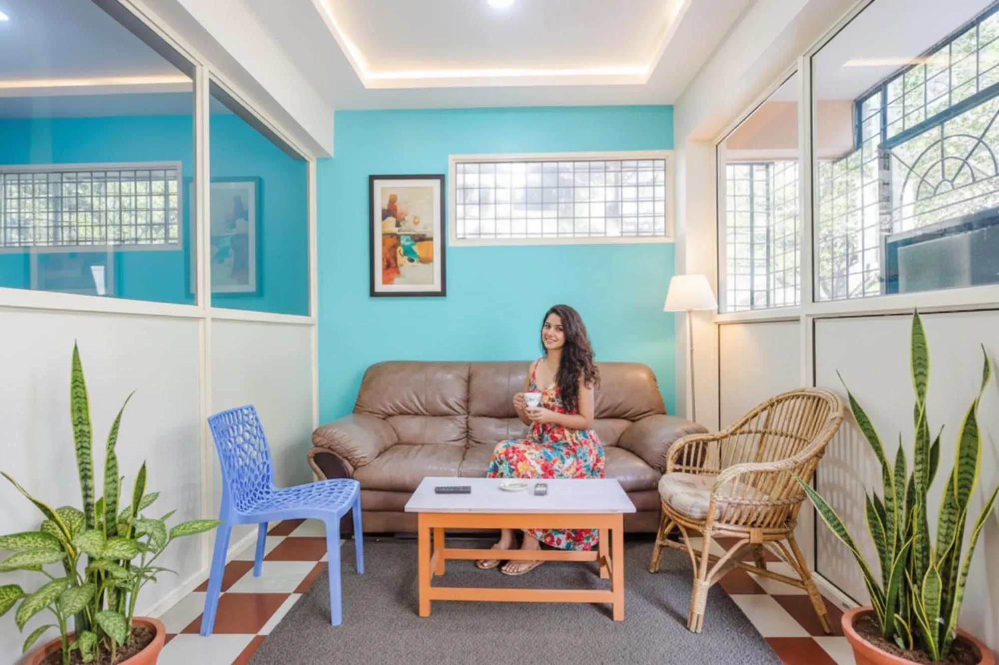 Living room in FabExpress Manyu Inn - Nr Haralur Road