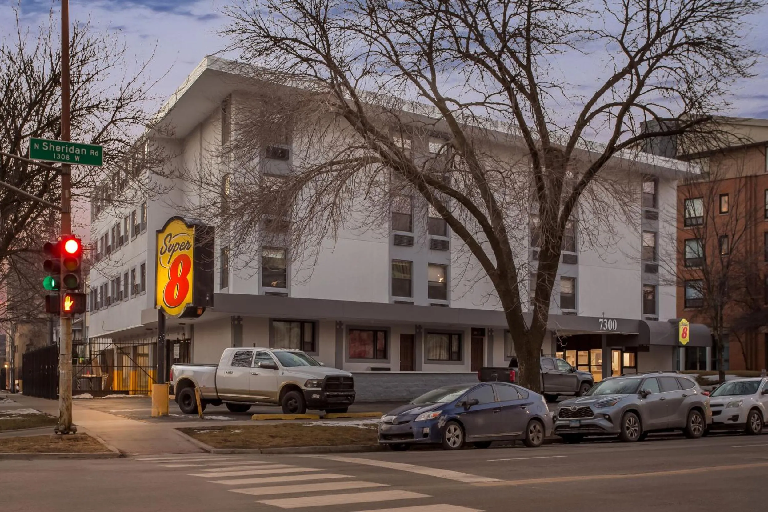 Property building in Super 8 by Wyndham Chicago IL